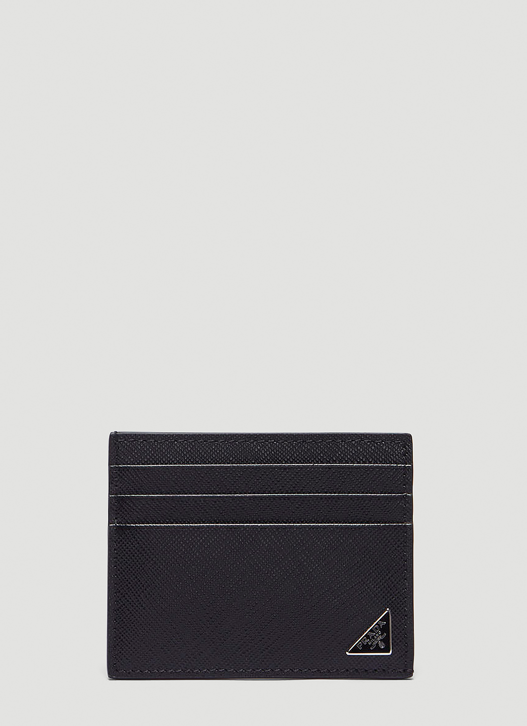 Saffiano Triangle Logo Cardholder