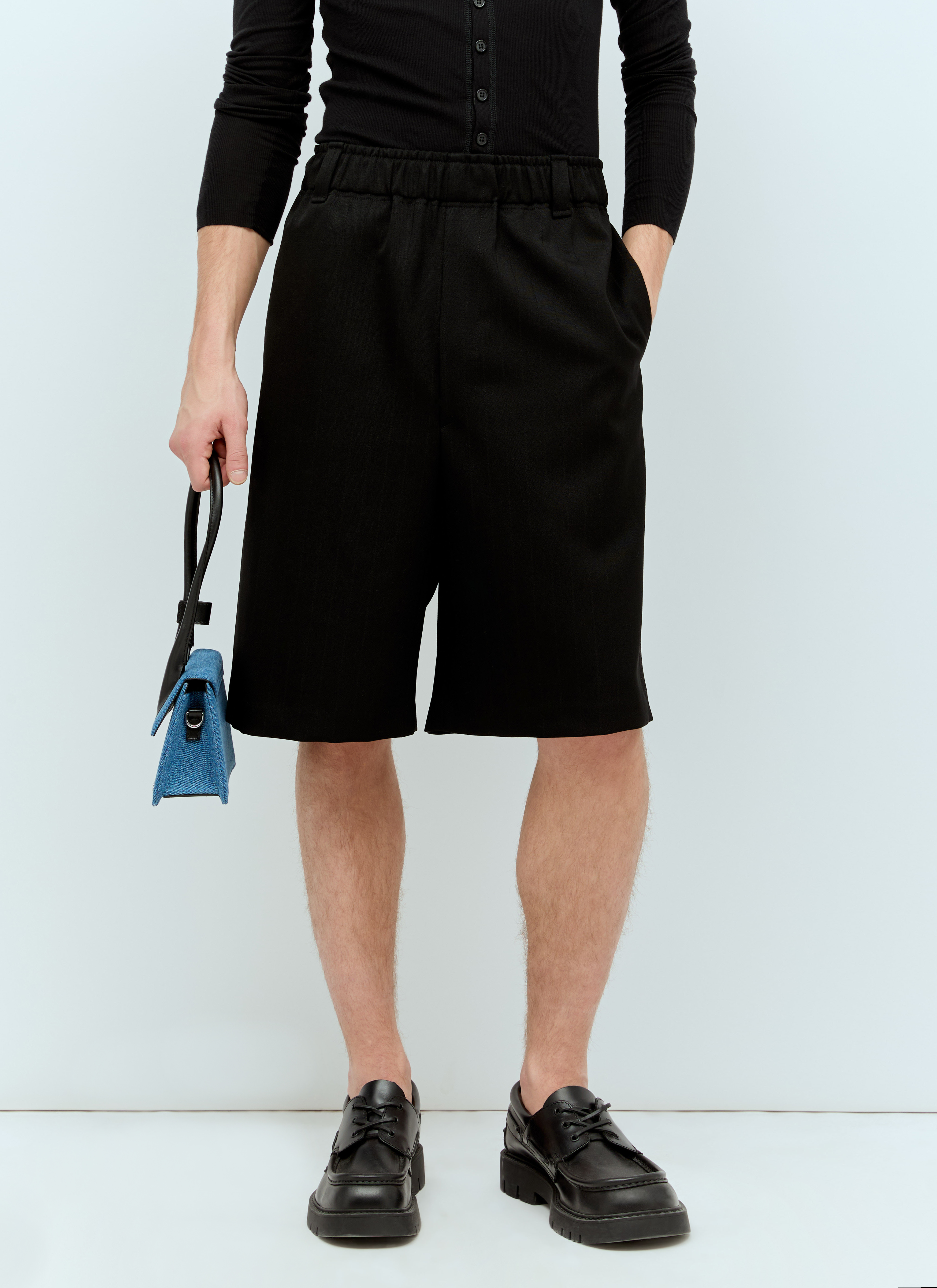 Jacquemus Men's' Le Bermuda Juego Shorts in Black | LN-CC®