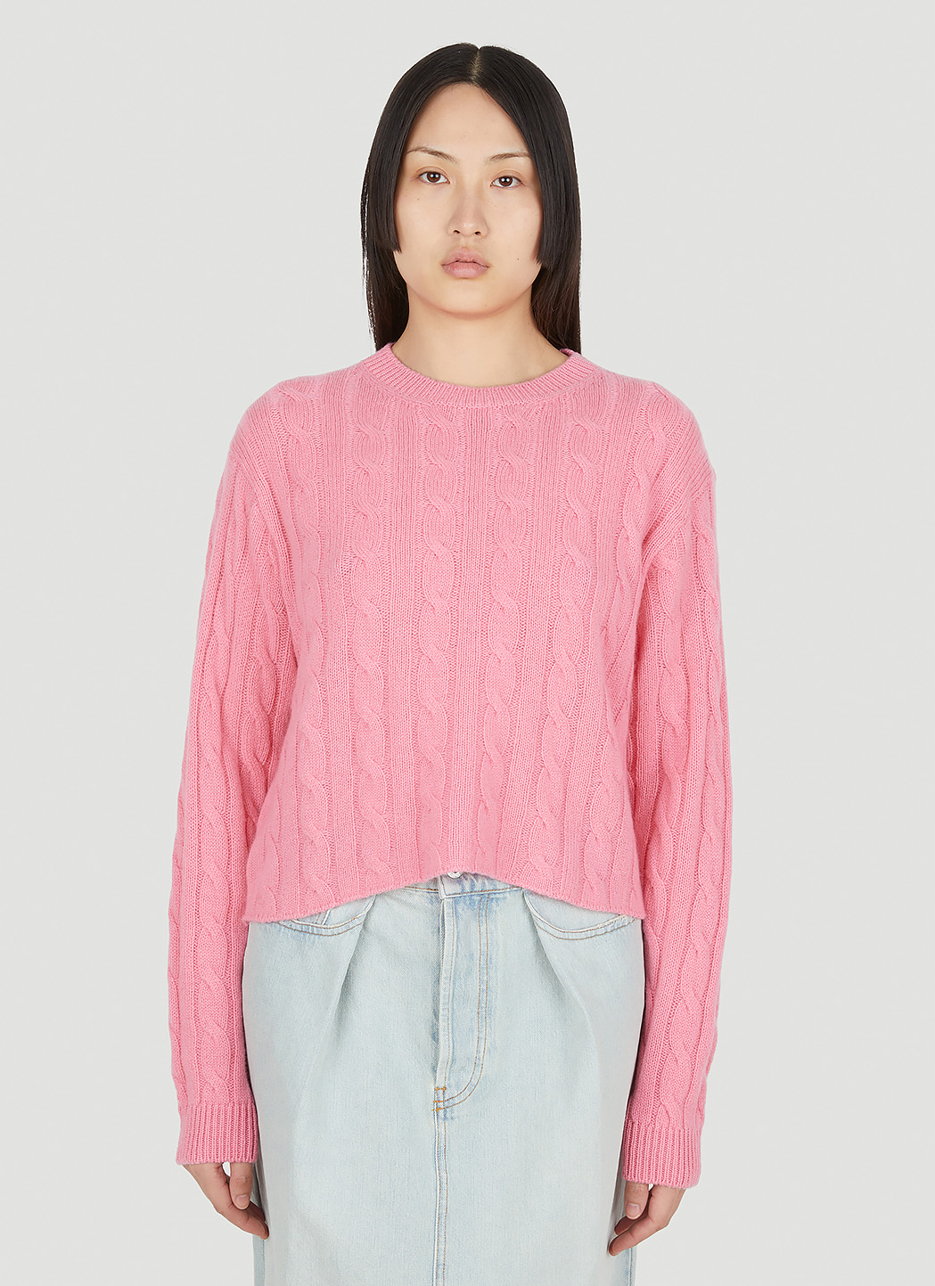 Cable Knit Cropped Jumper