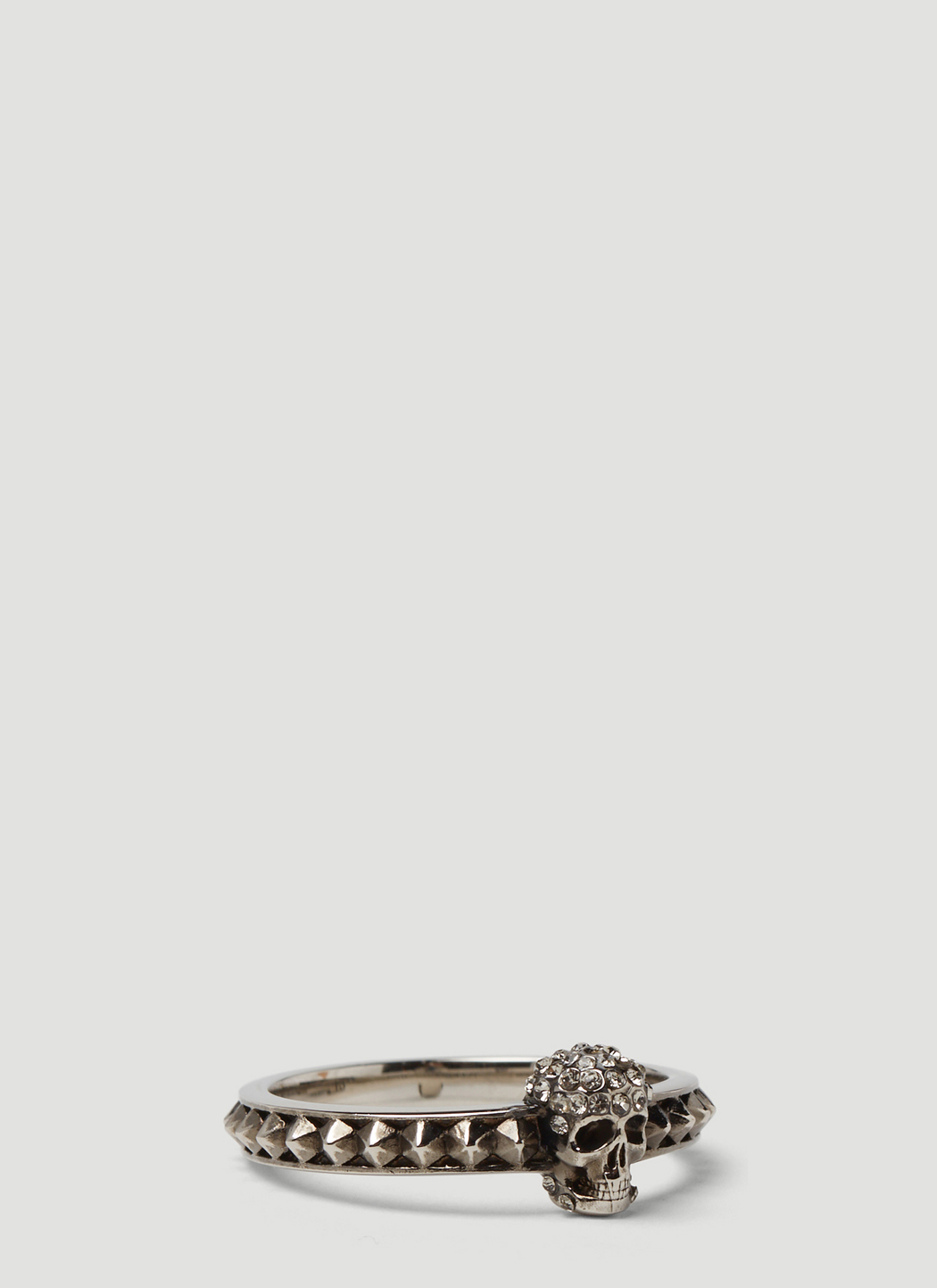 Pave Skull Thin Ring