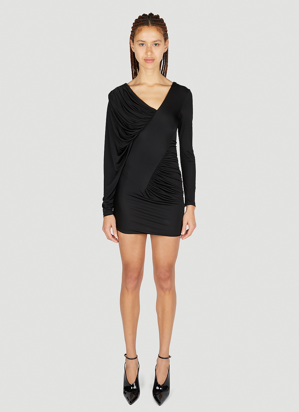 Draped Mini Dress