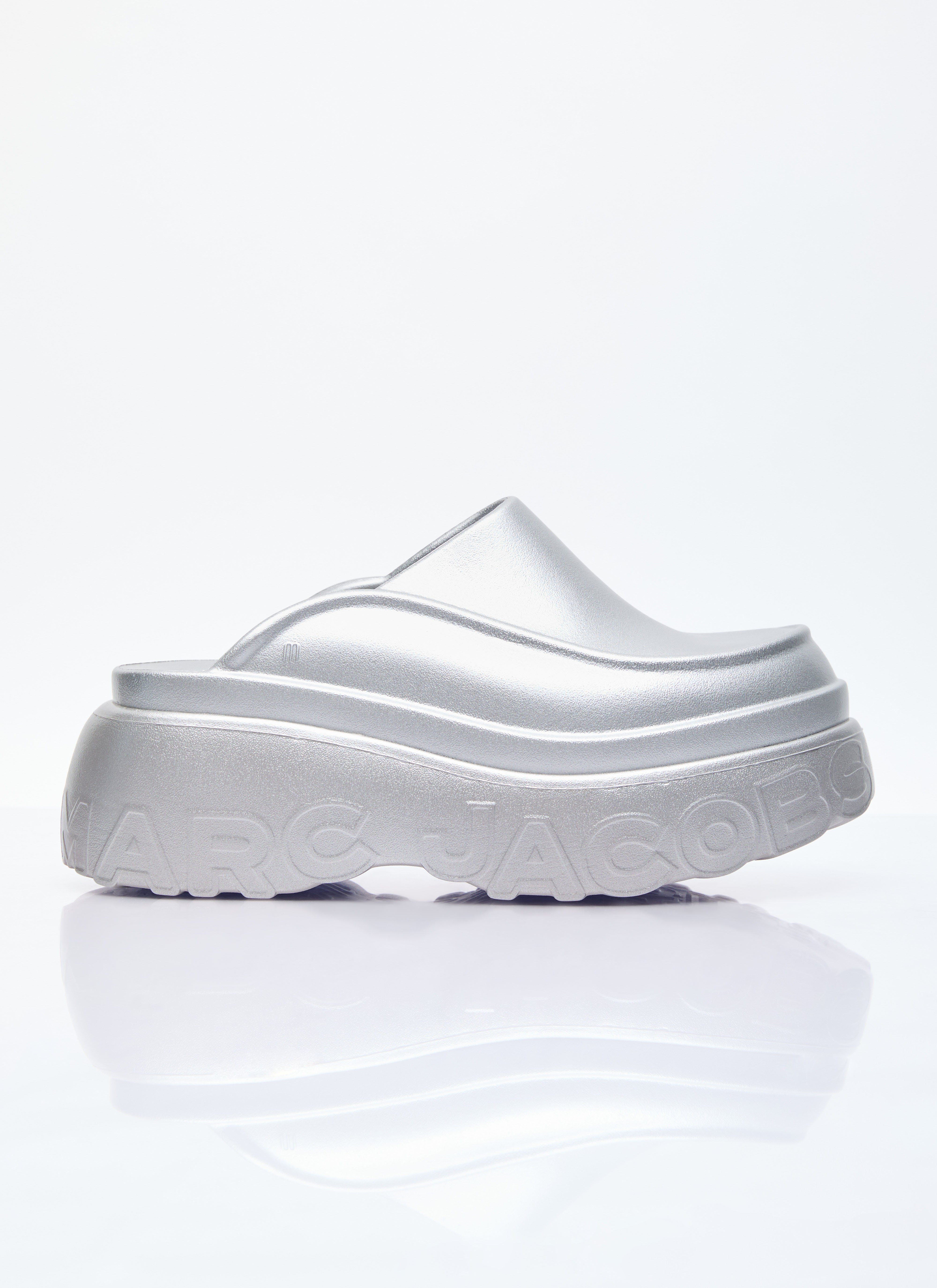 Melissa x Marc Jacobs Women's' Clog Platforms in Silver | LN-CC®