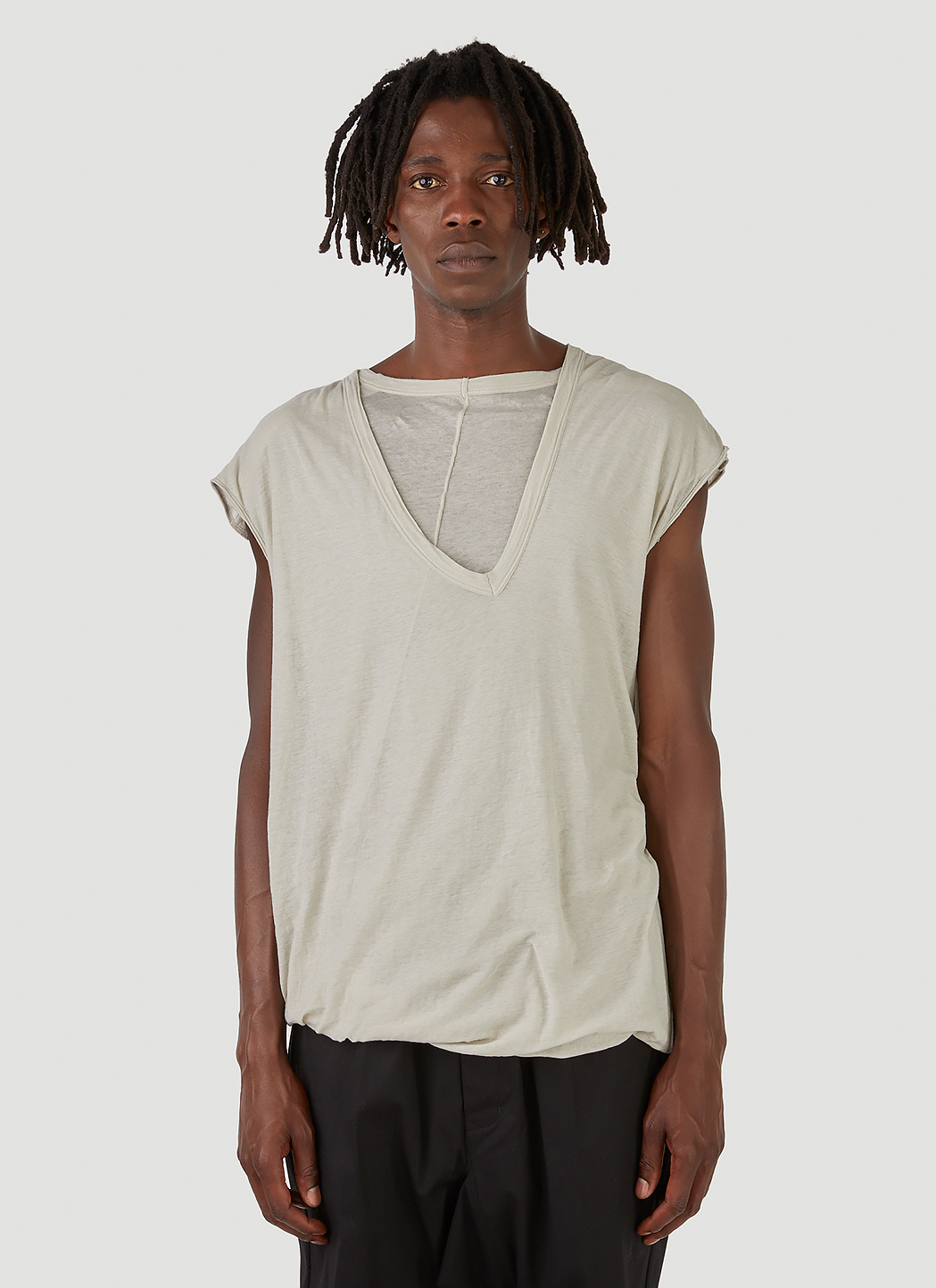 Rick Owens Double Dylan T-Shirt in Beige | LN-CC®