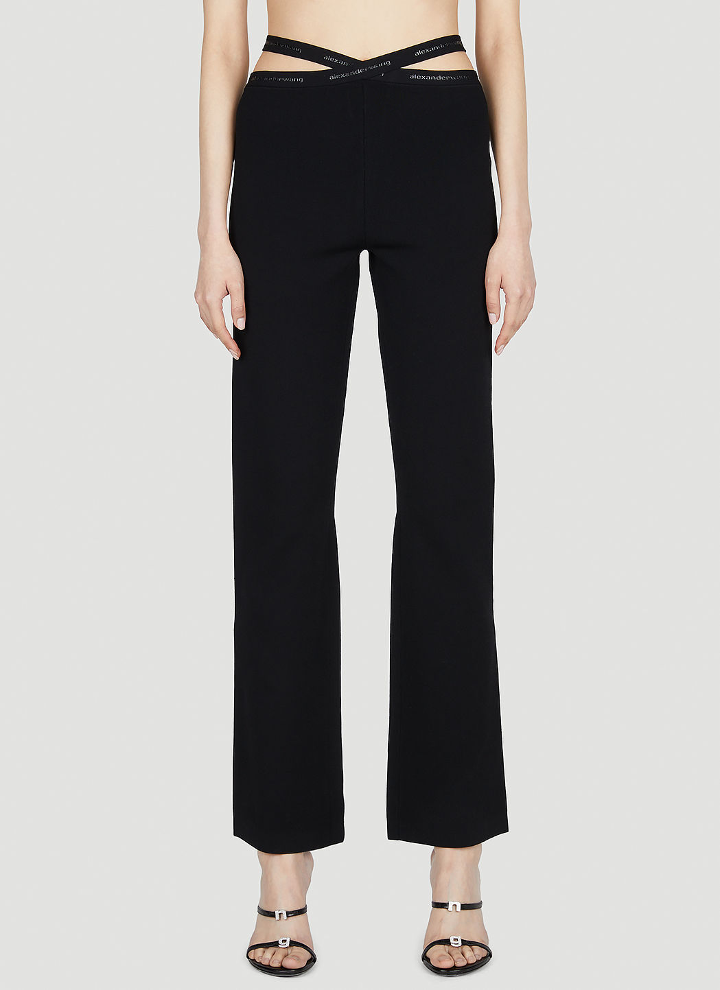 Criss Cross Logo Pants
