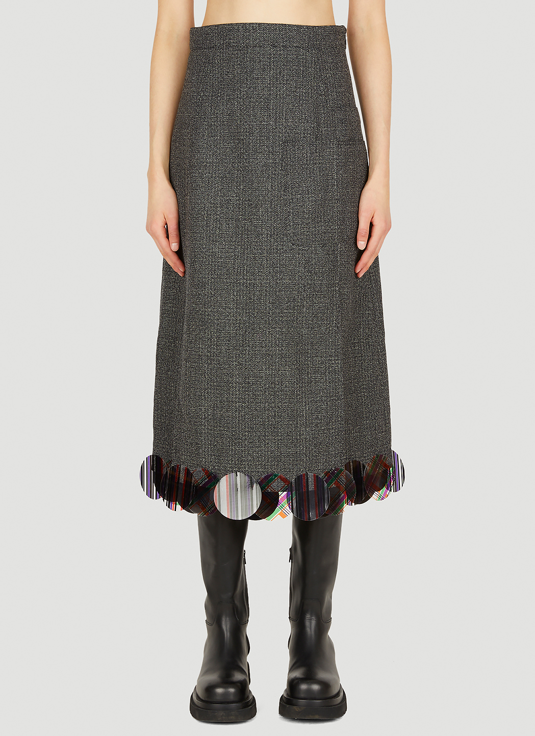 Prince of Wales Midi Skirt