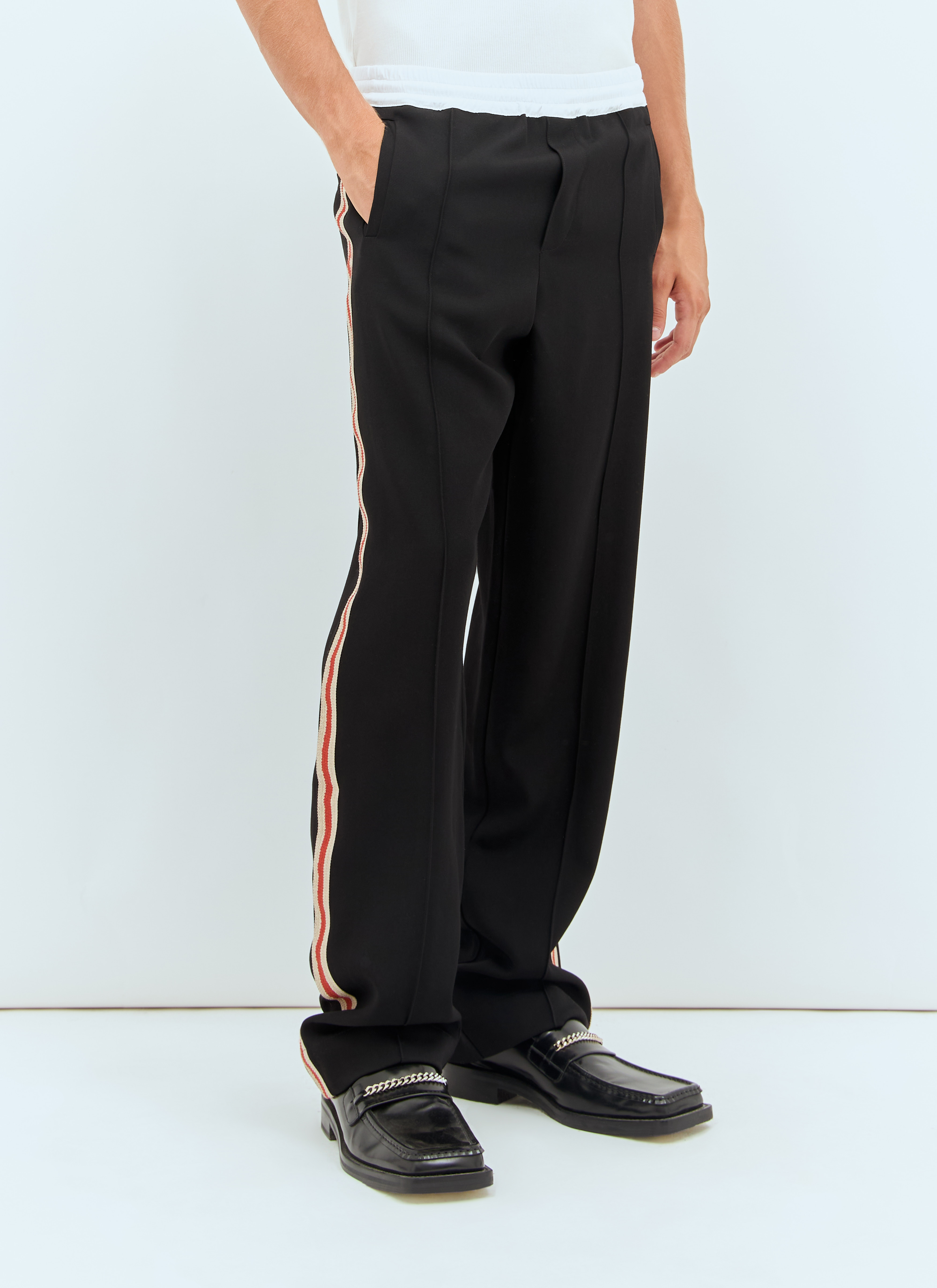 Wales Bonner Men's' Rest Wool Pants in Black | LN-CC®