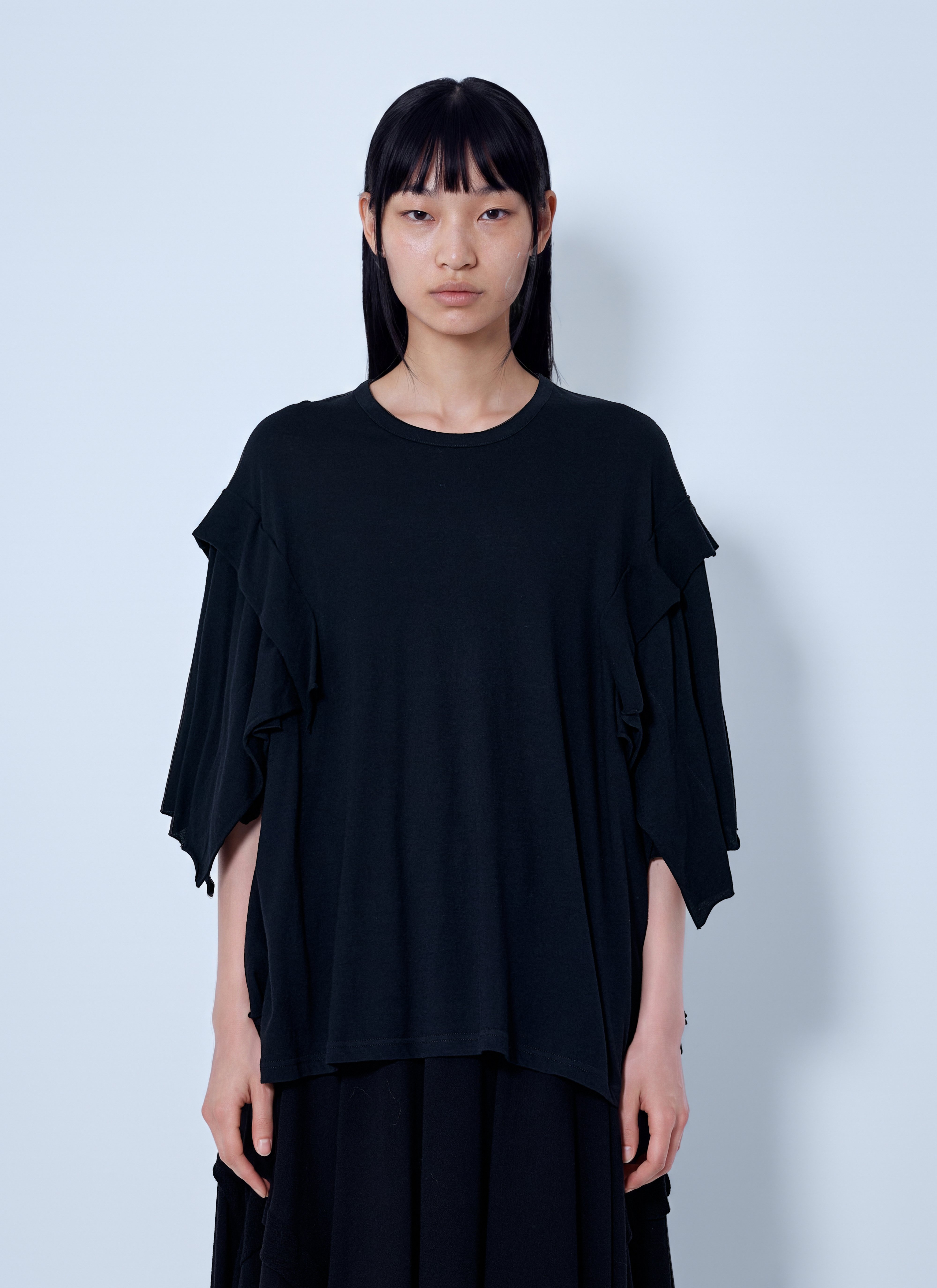 Yohji Yamamoto Yohji Yamamoto Draped Long Sleeve T-Shirt