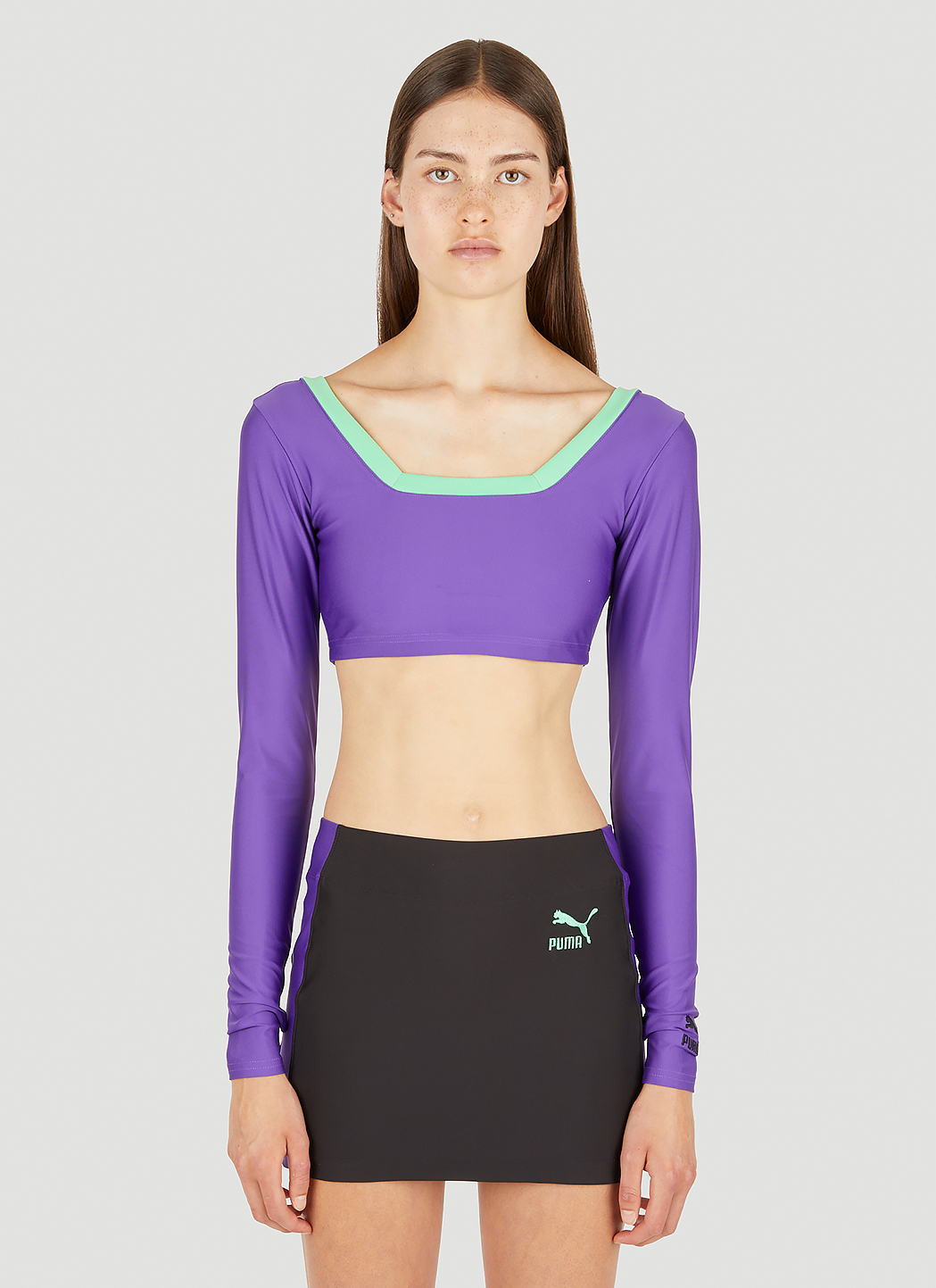 Colour Block Long Sleeve Top