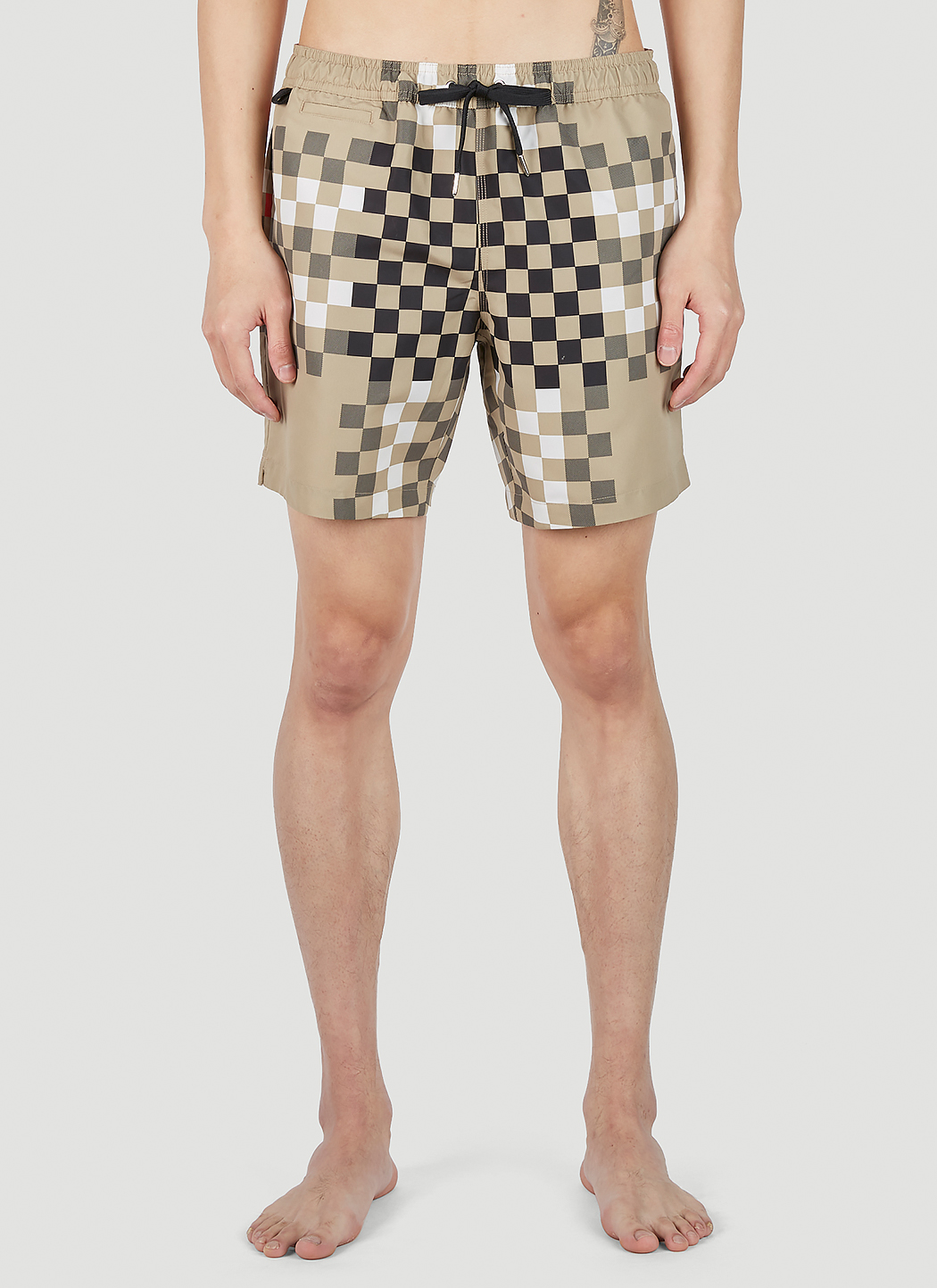 Martin Pixel Check Swim Shorts