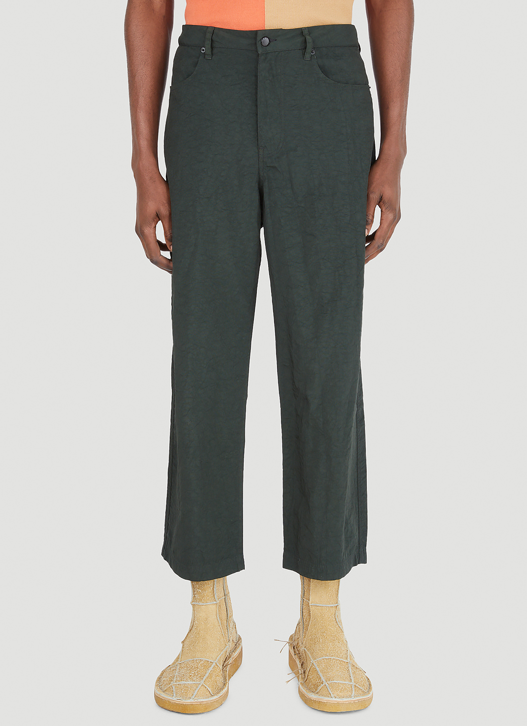 Eckhaus Latta Husk Pants in Green | LN-CC Eckhaus Latta Husk Pants in Green | LN-CC