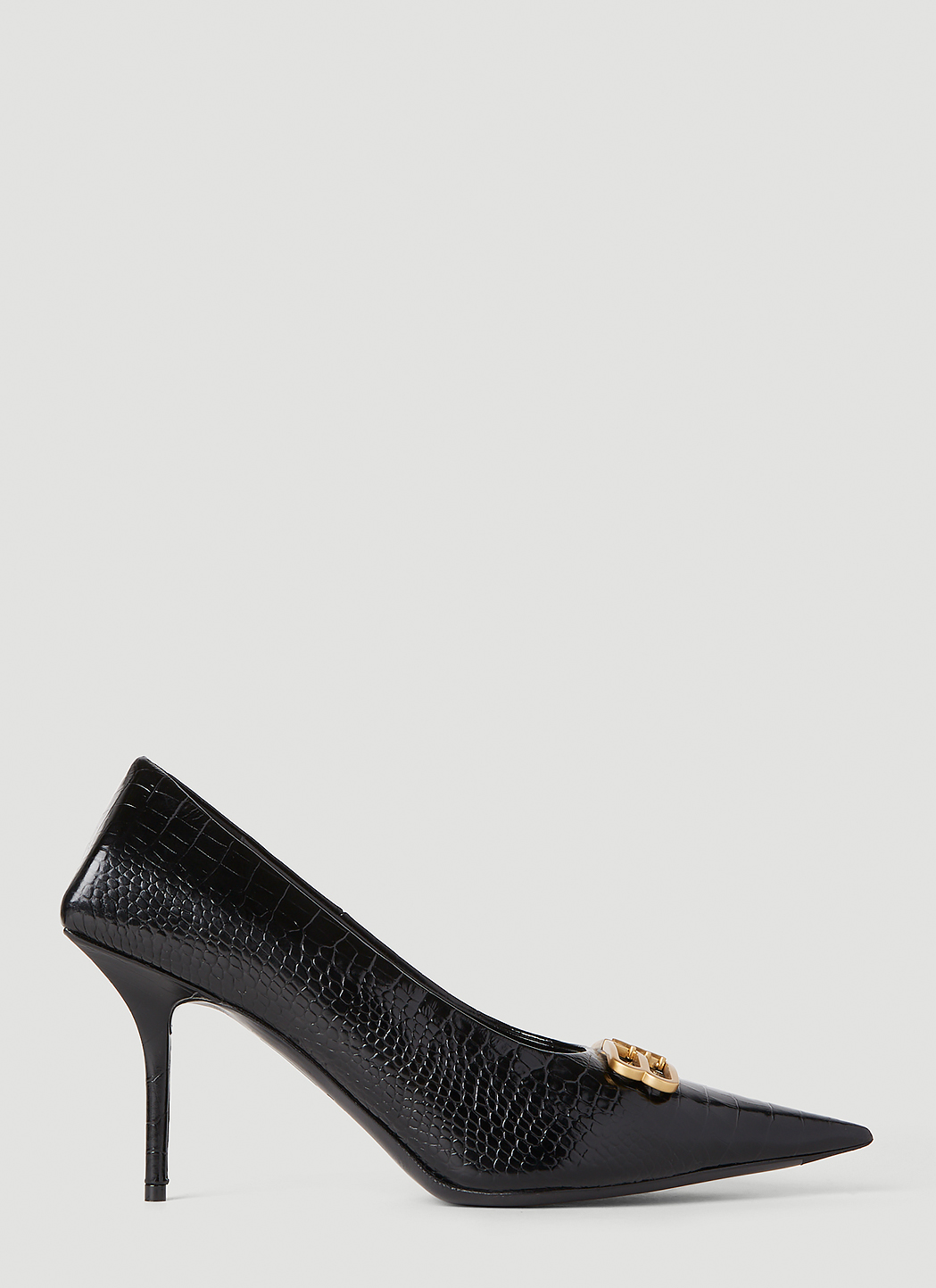 Logo Plaque Heeled Pumps