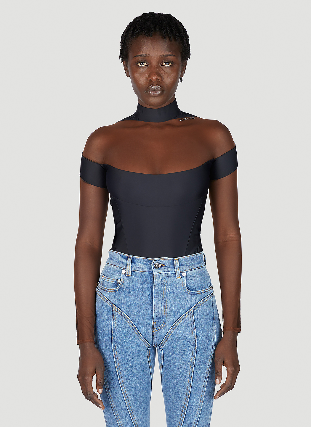 Cut Out Illusion Bodysuit