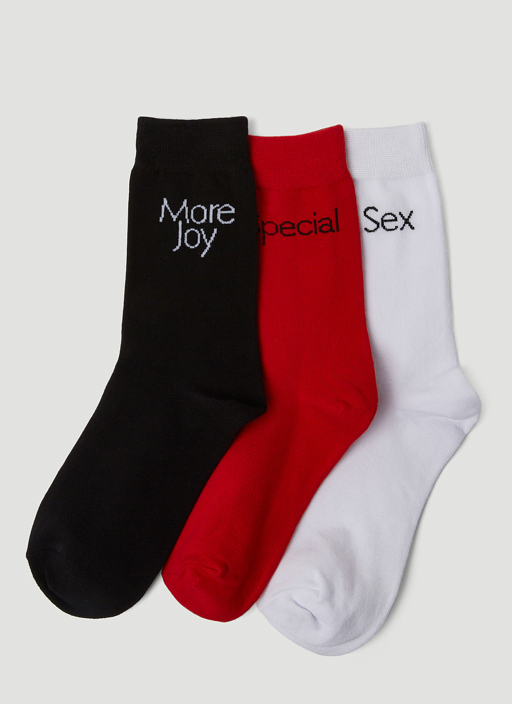 Pack of Three Slogan Socks