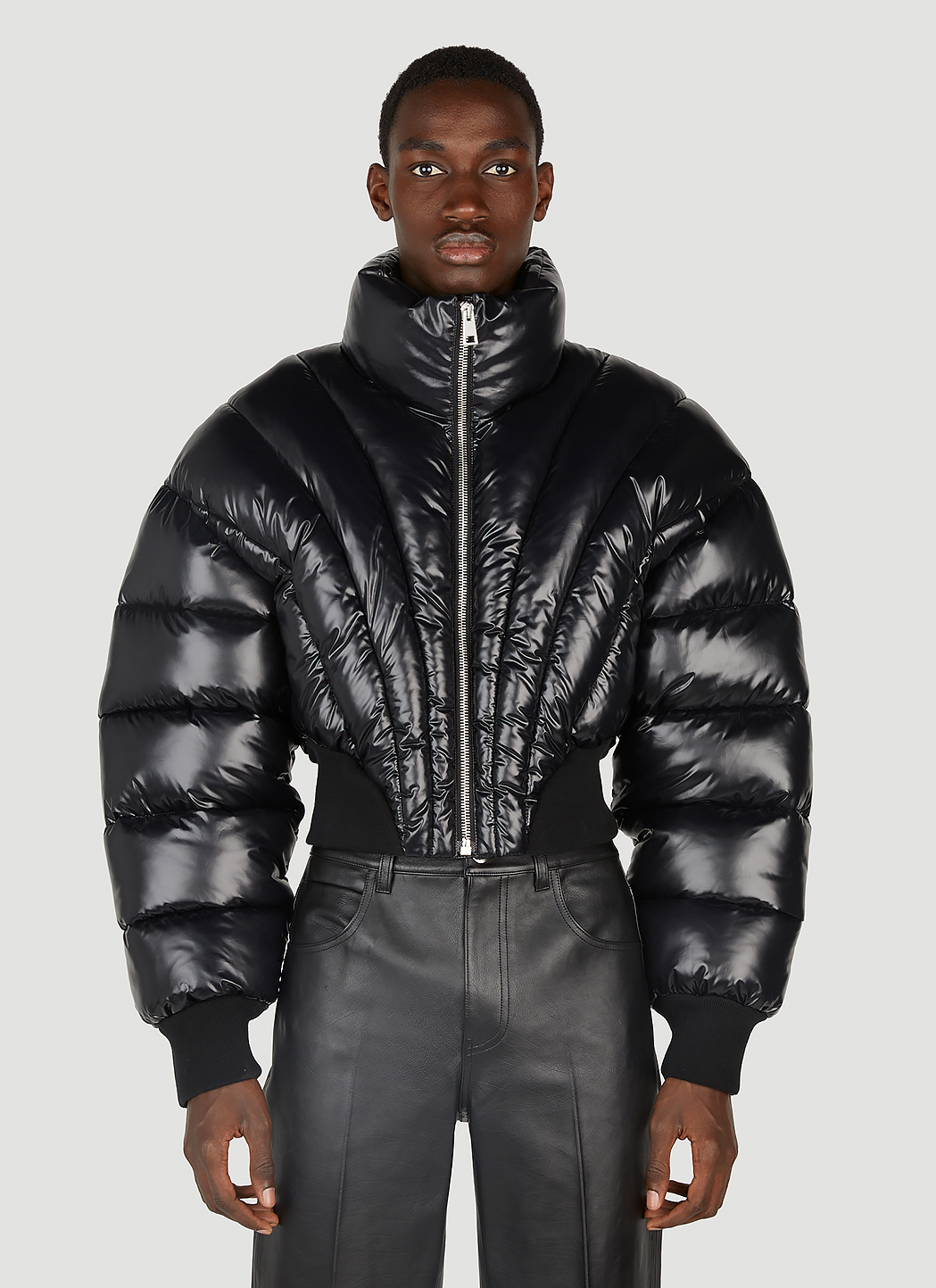 Corset Cropped Puffer Jacket