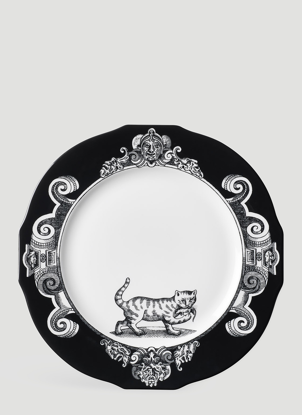 Gucci Cat Presentation Plate Set in Black | LN-CC