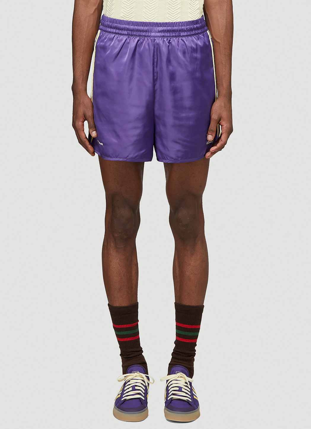 adidas by Wales Bonner Unisex 70s Track Shorts in Purple | LN-CC