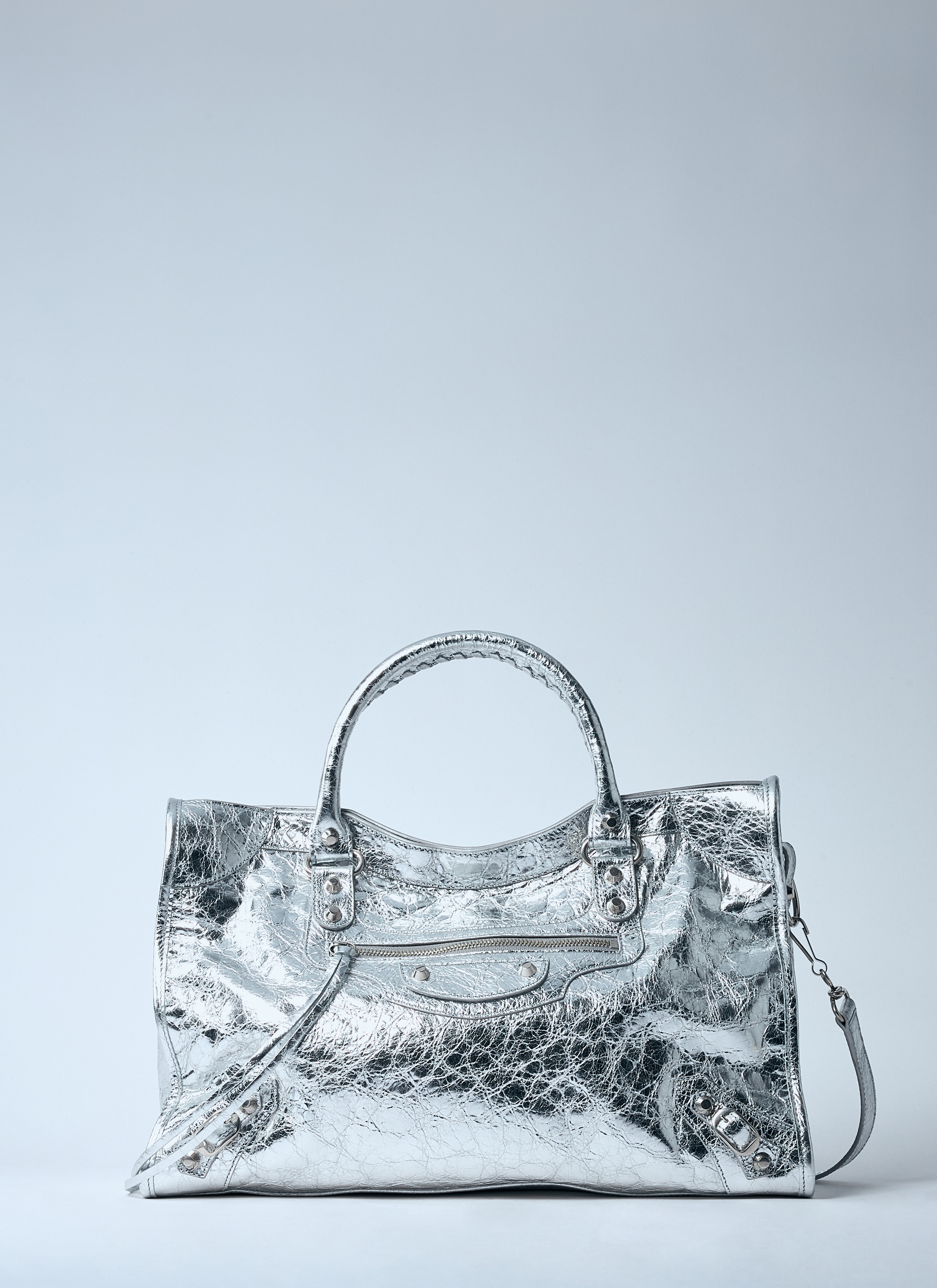Balenciaga Women's' Medium Le City Handbag in Silver | LN-CC®