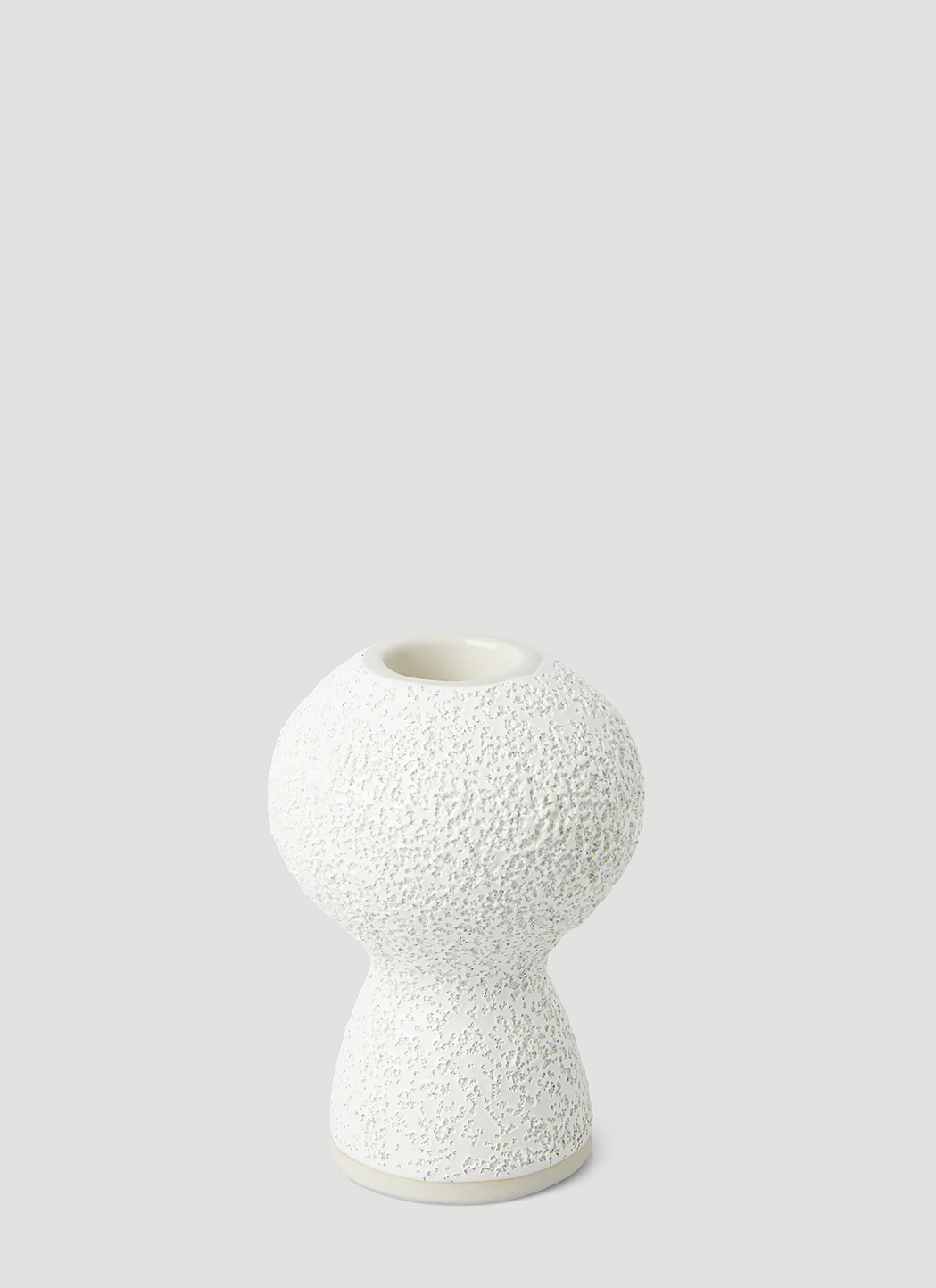 Marloe Marloe Set of Two Lava & Bone Candlestick Holders
