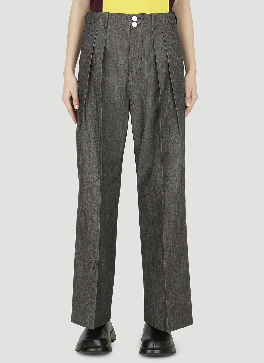 Tailored Pleated Pants