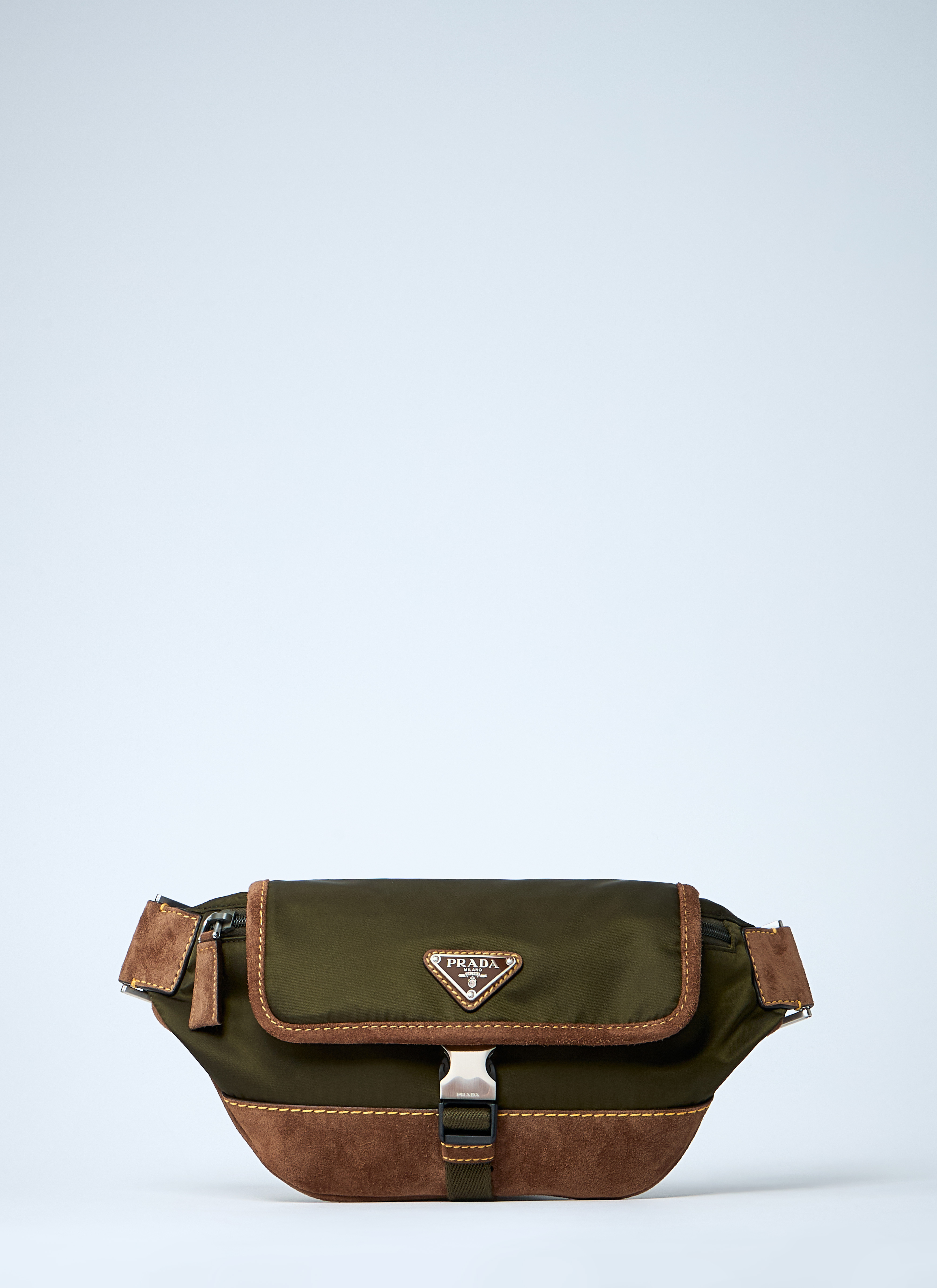 Prada Prada Re-Nylon And Suede Belt Bag
