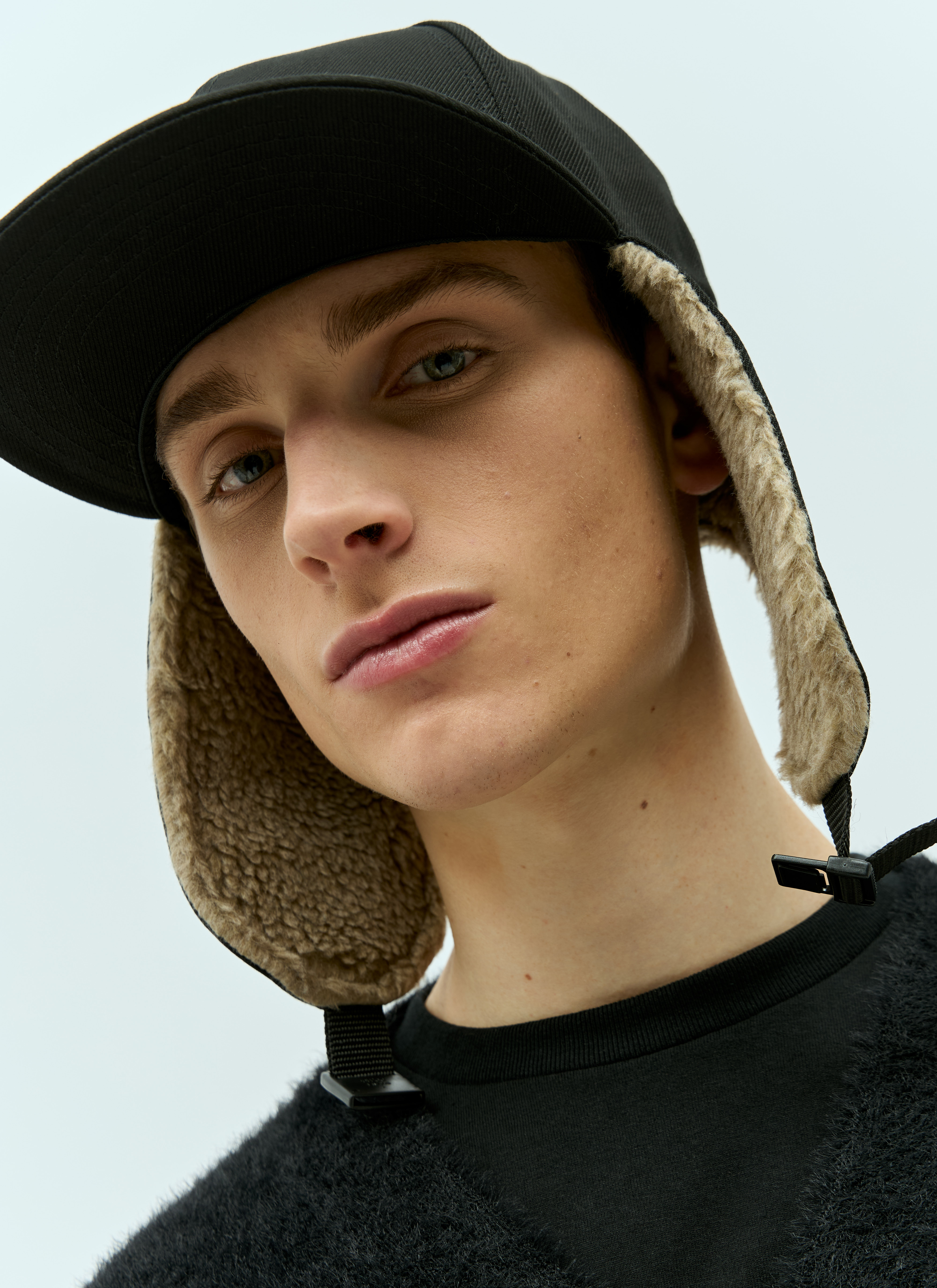 A BATHING APE® Men's' Ape Head Earmuffs Cap in Black | LN-CC®