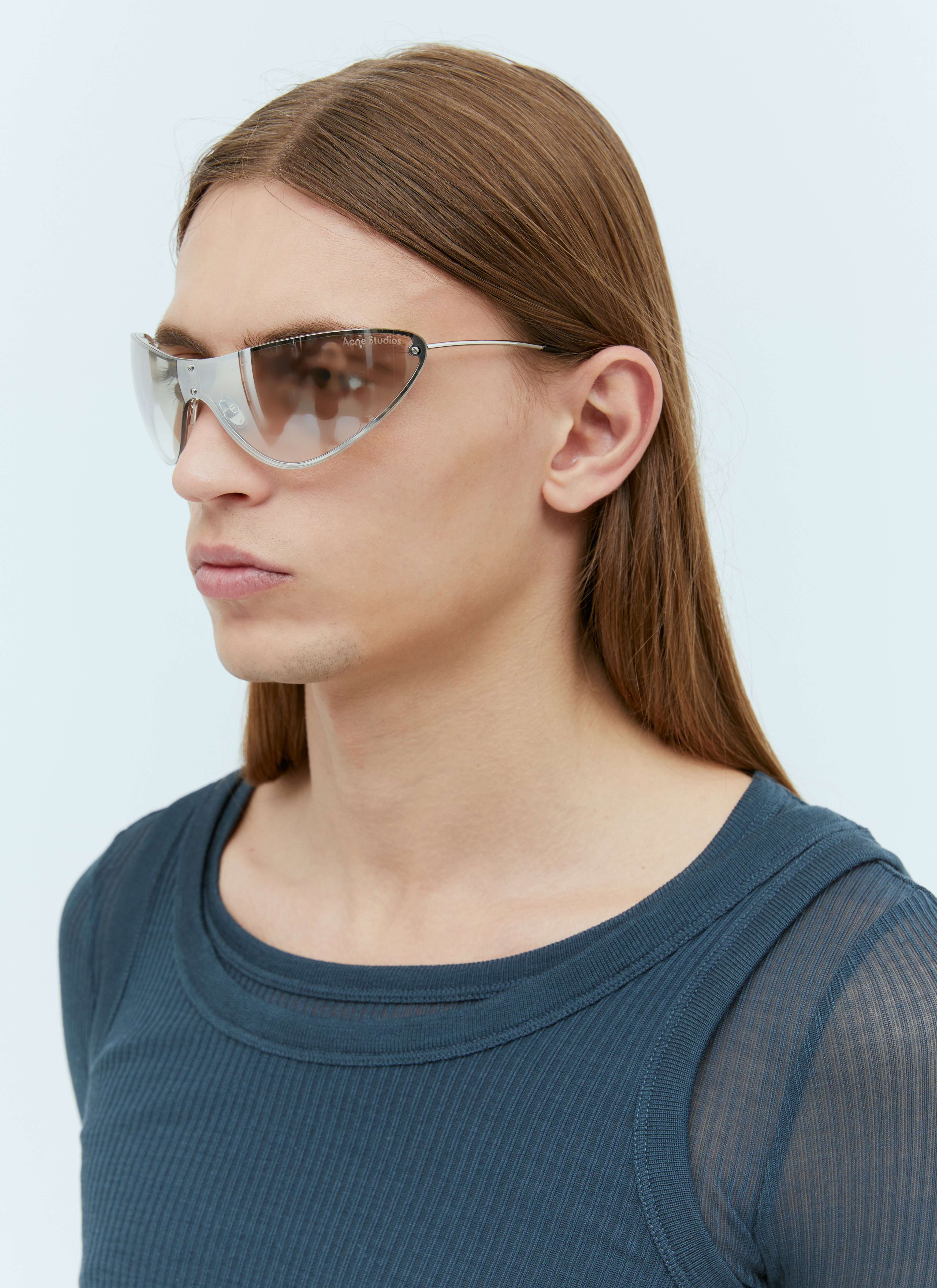 Acne Studios Men's' Metal Frame Sunglasses in Silver | LN-CC®