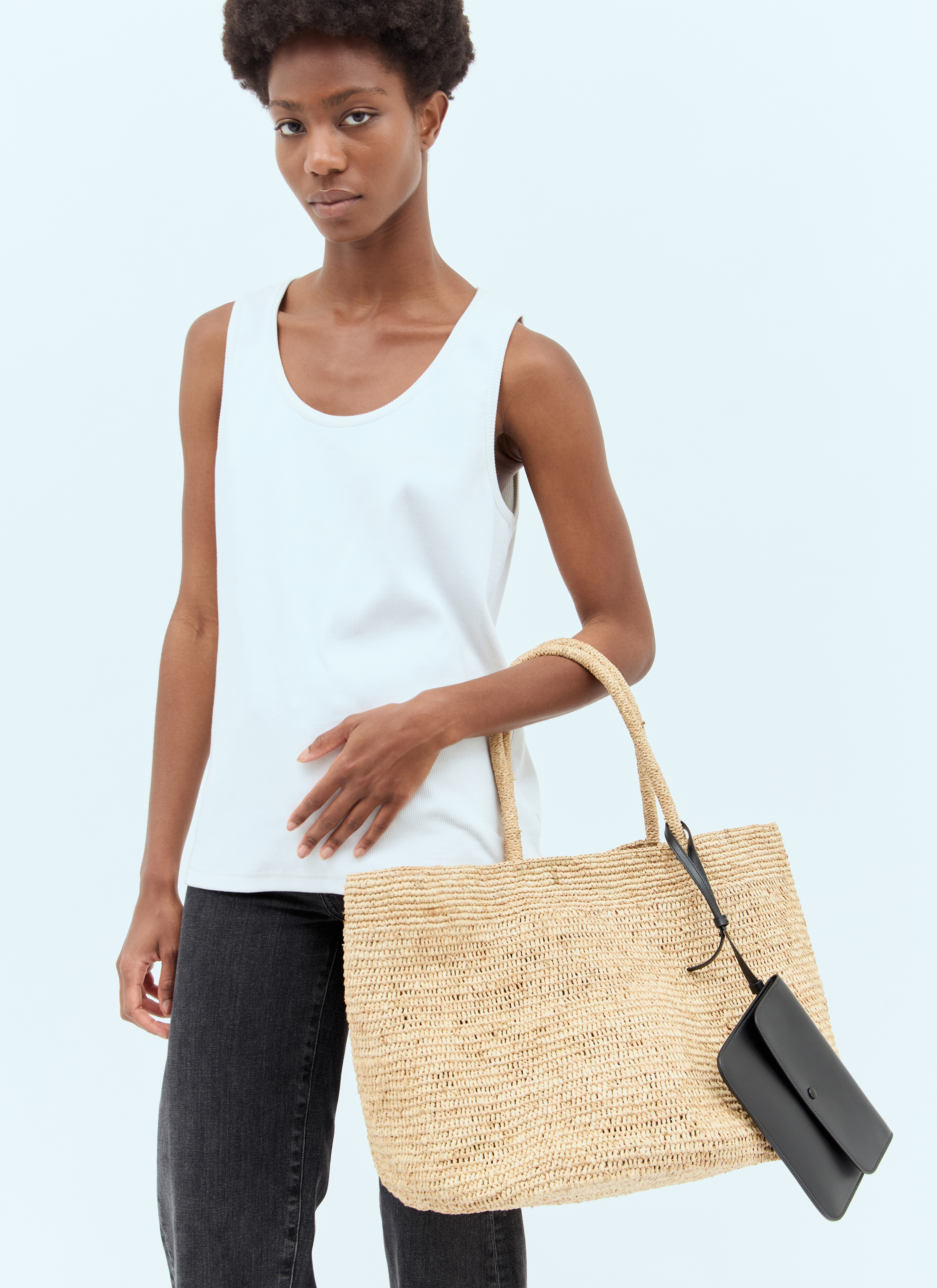 The Row Women's' Oregon Raffia Handbag in Beige LN-CC®