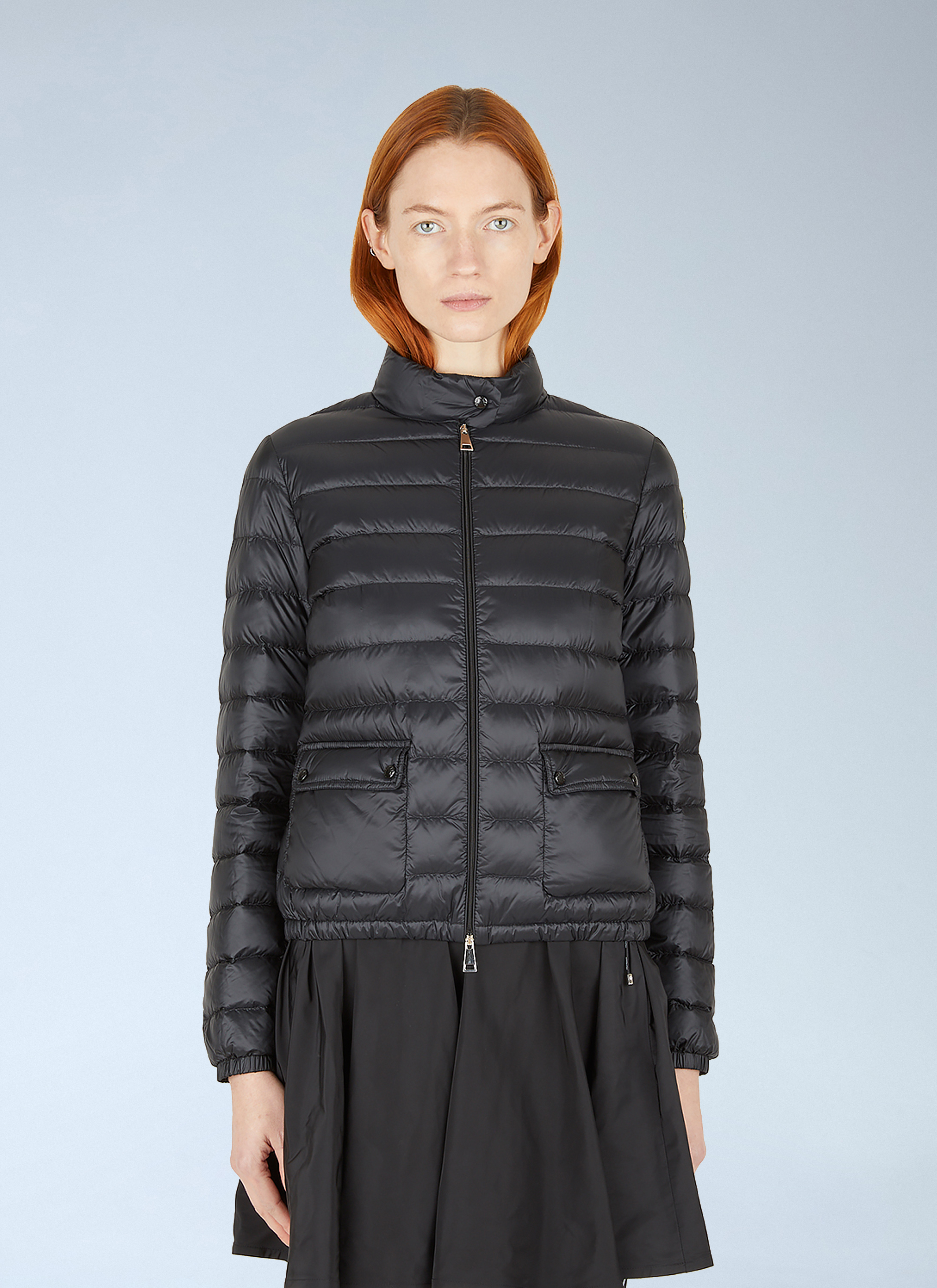 Moncler Women's Black Lans Short Down Jacket - Woman Jackets 0