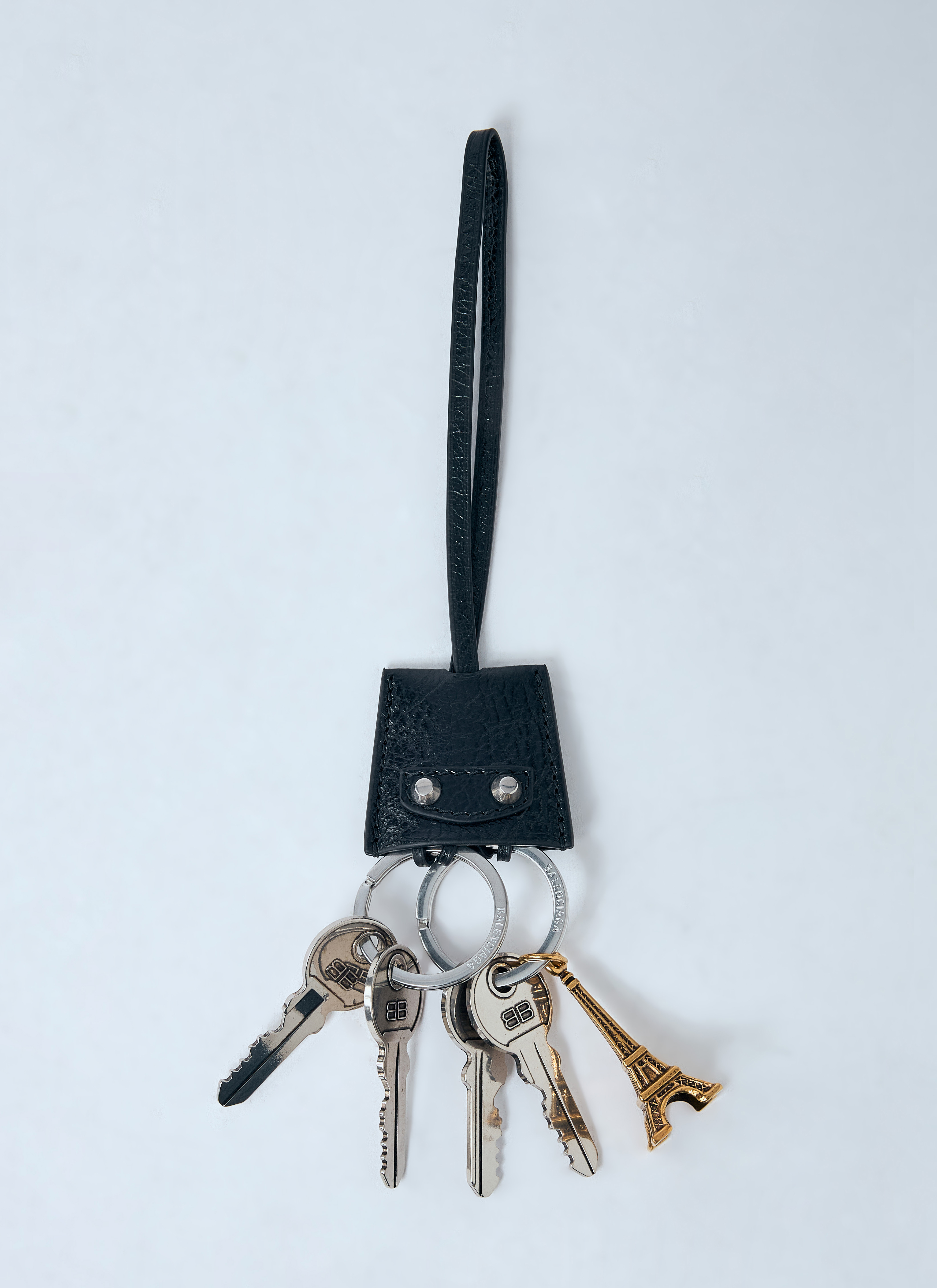 Balenciaga Women's' Le City Charm Eiffel Keyring in Black