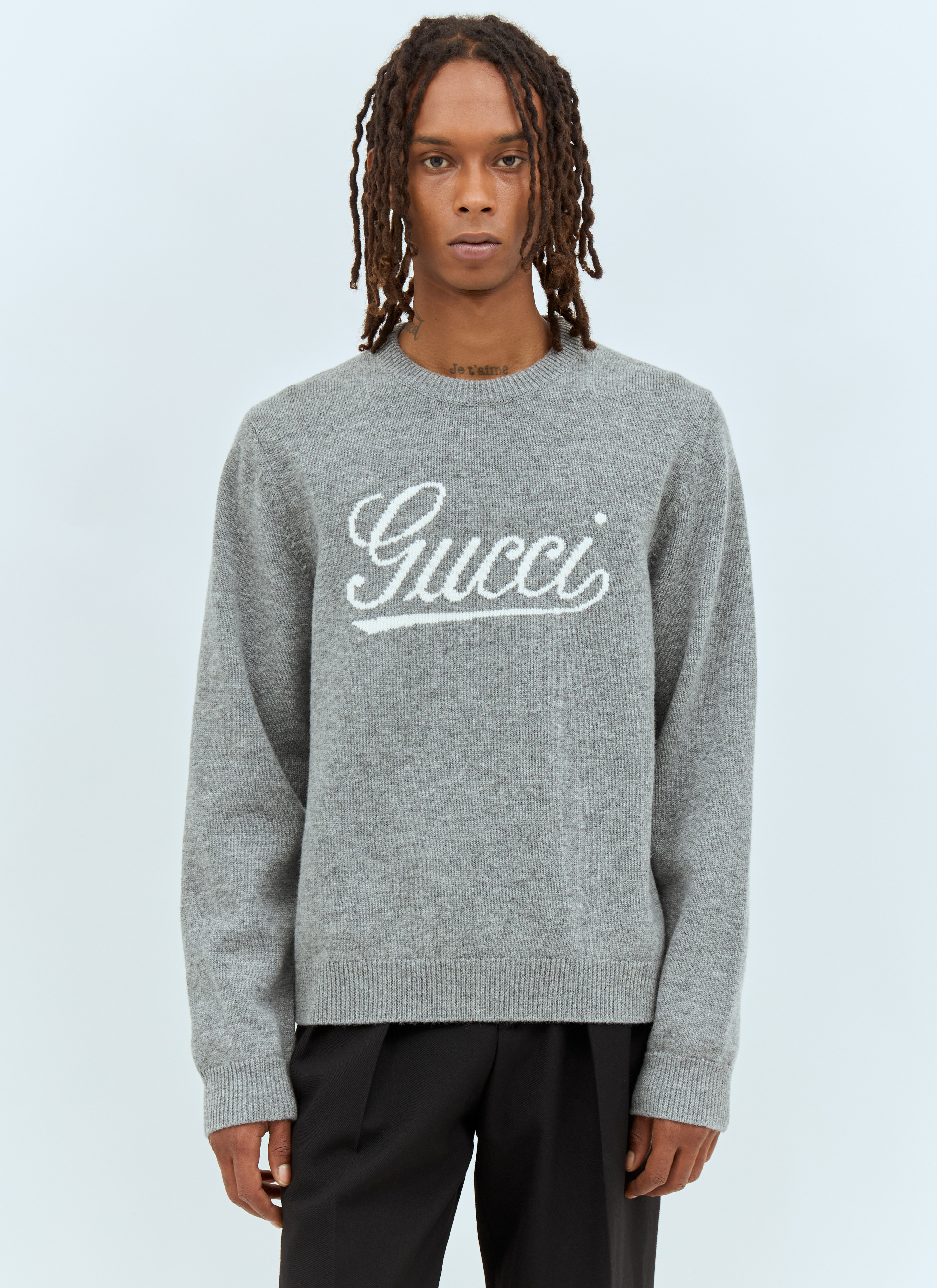 MUTA グレー セーター Lサイズ ロゴ入り MUTA グレー セーター Lサイズ ロゴ入り - メルカリ