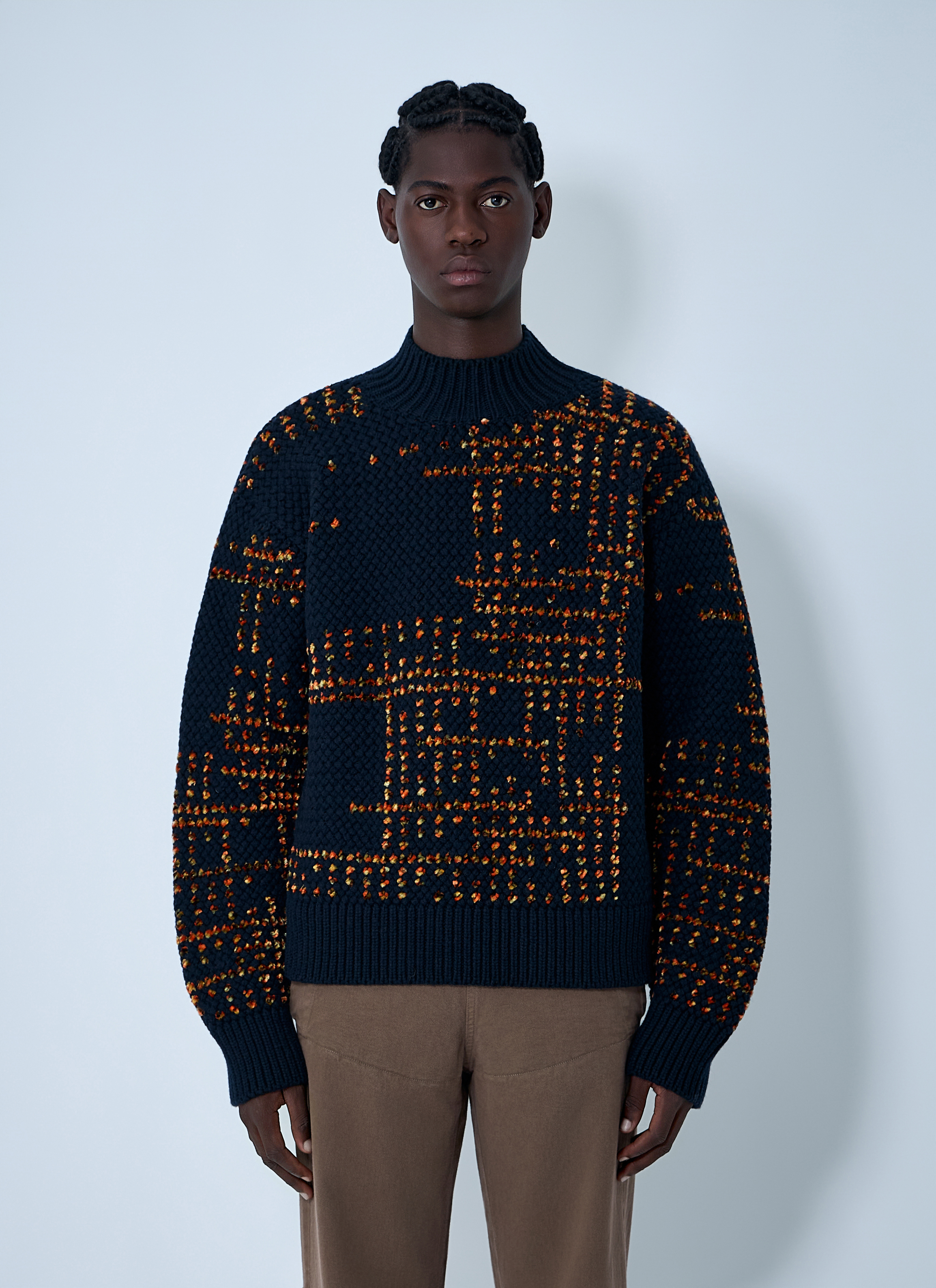 Dries Van Noten Men's' Wool-Blend Sweater in Black | LN-CC®