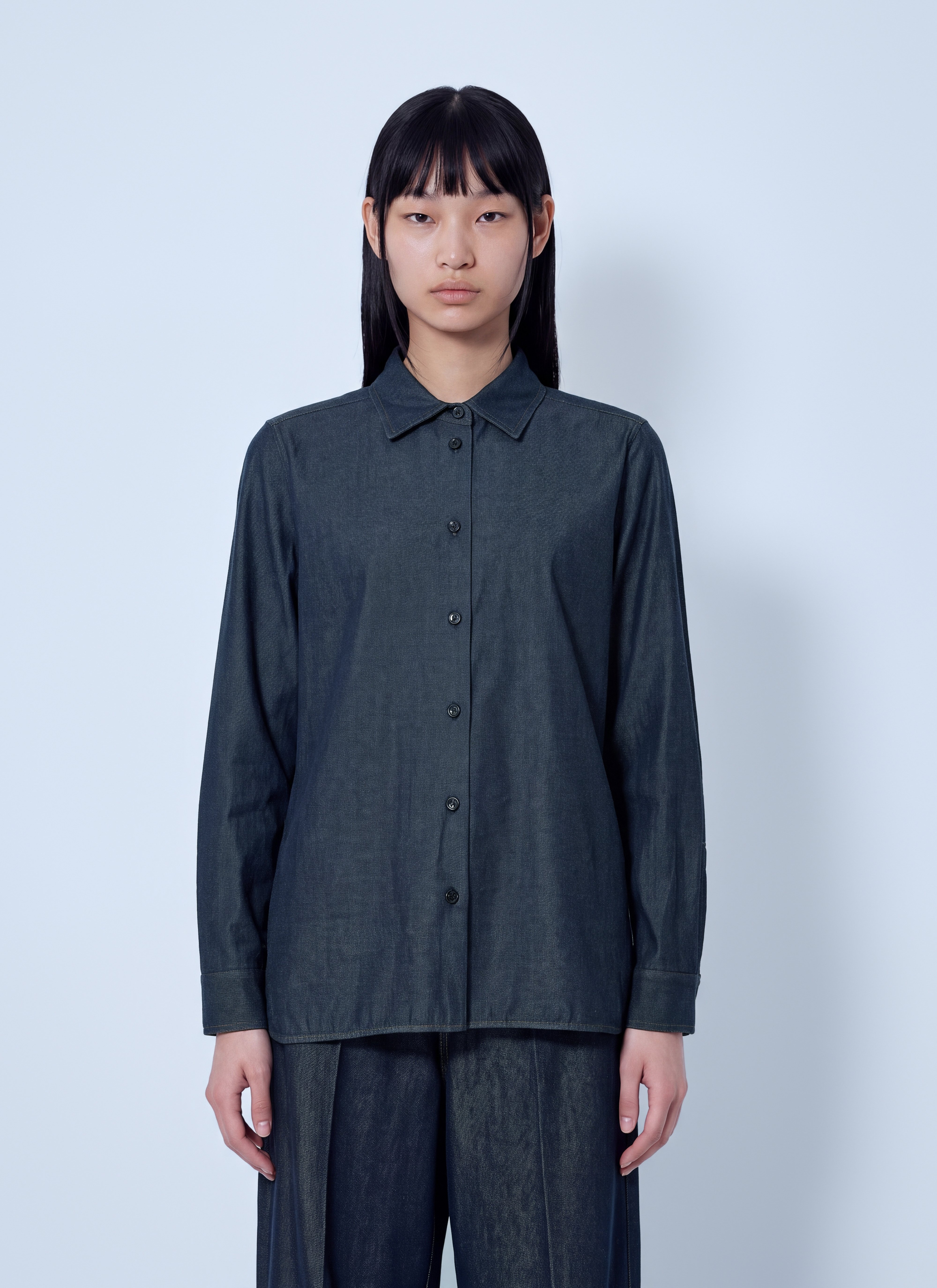 Max Mara Max Mara Button-Down Denim Shirt