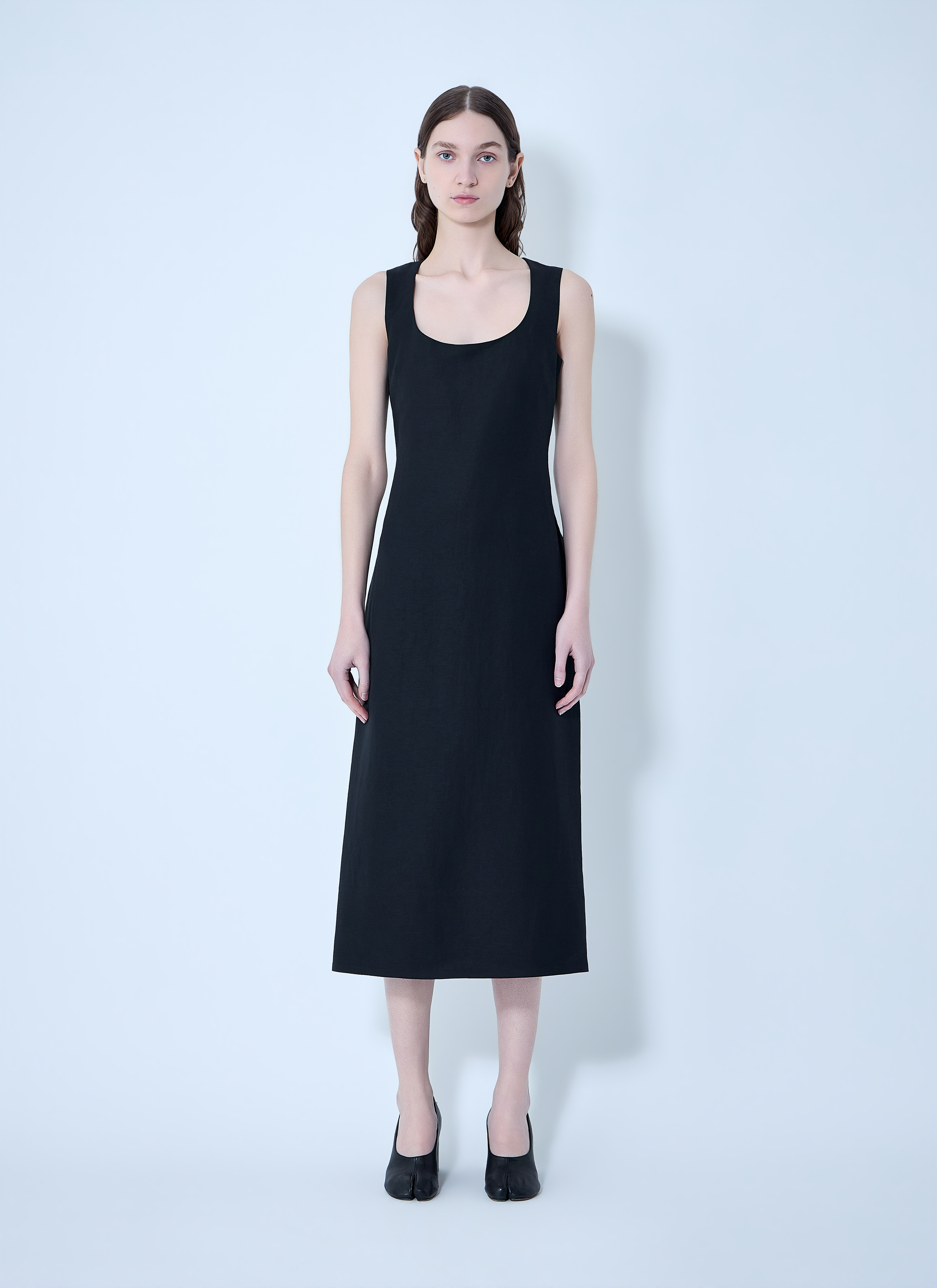 Jacquemus Women's' La Robe Tablier Midi Dress in Black | LN-CC®