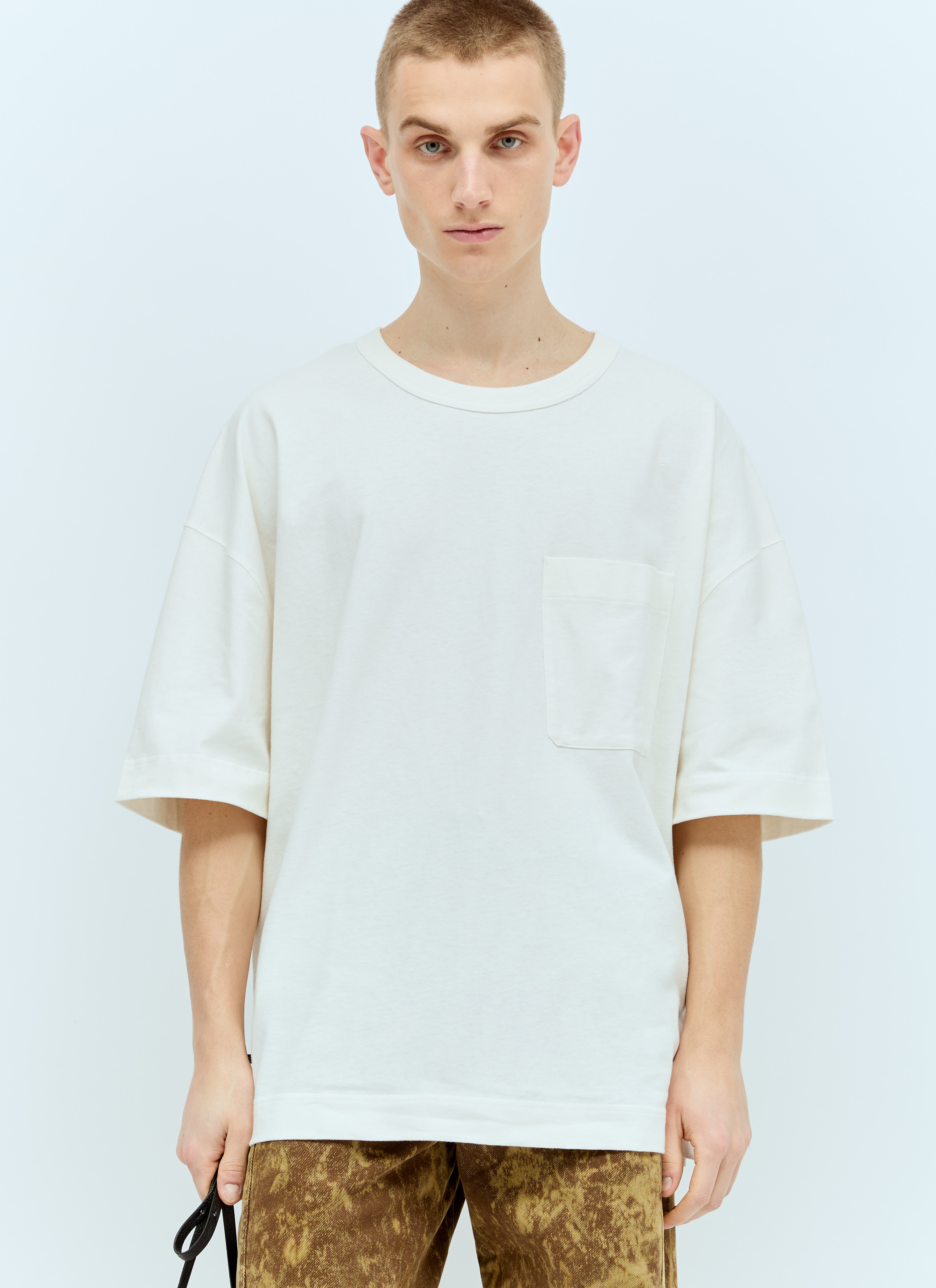 Tシャツ・カットソー LEMAIRE 'Boxy' T-shirt White 28362183_57785281_600.jpg
