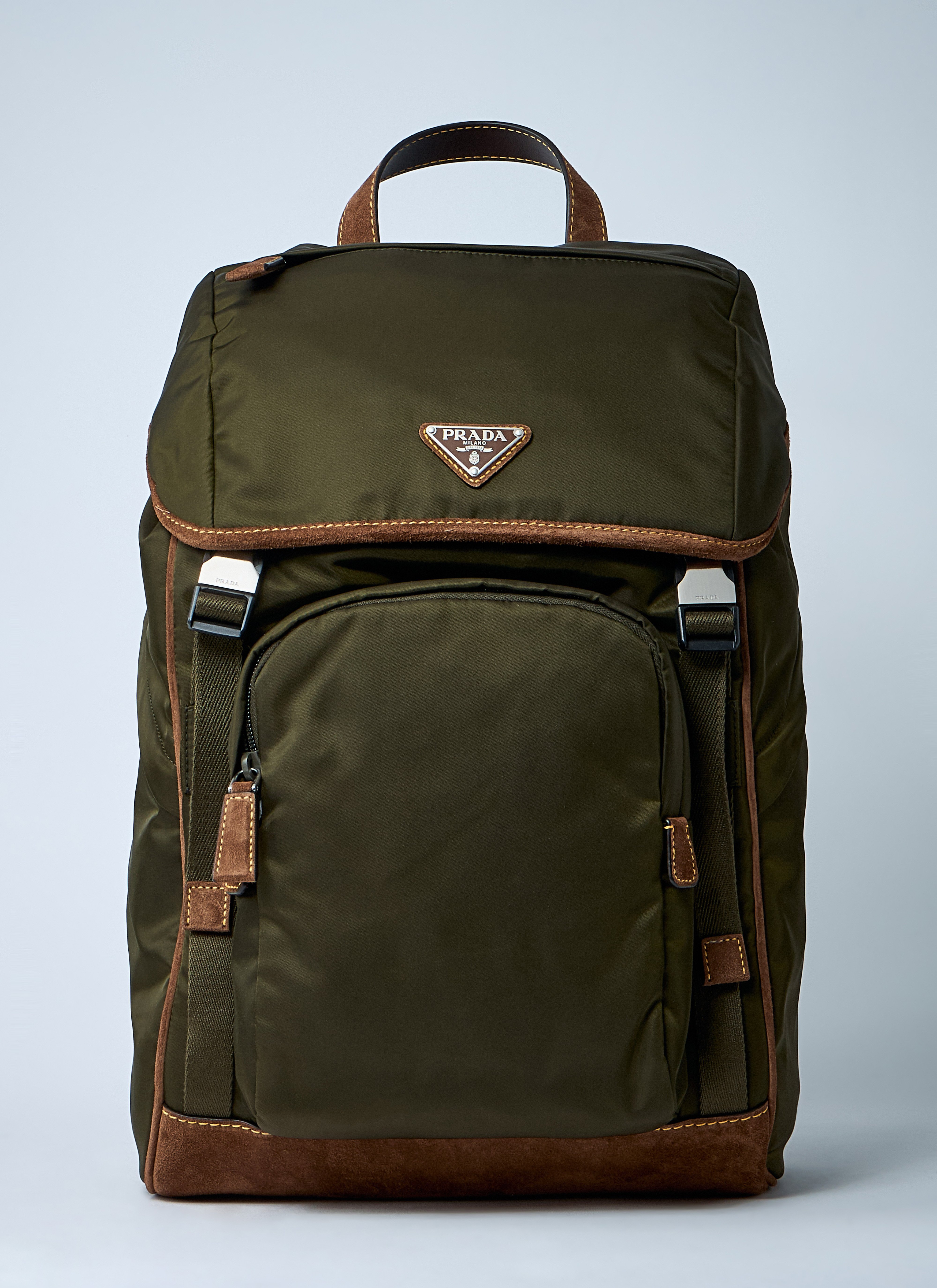 Prada Men's' Re-Nylon Backpack in Brown | LN-CC®