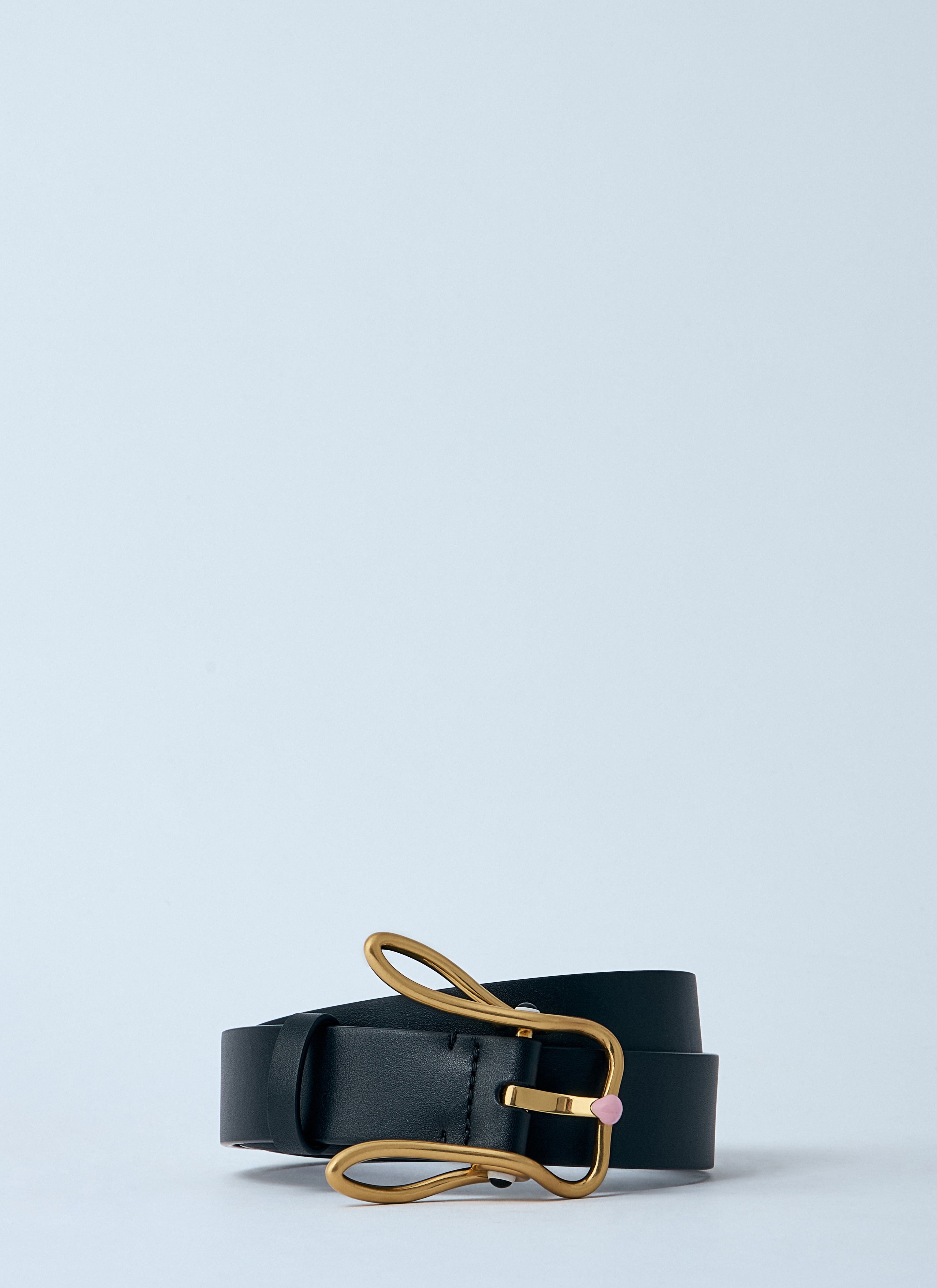 Bottega Veneta Women's' Bunny Leather Belt in Black | LN-CC®