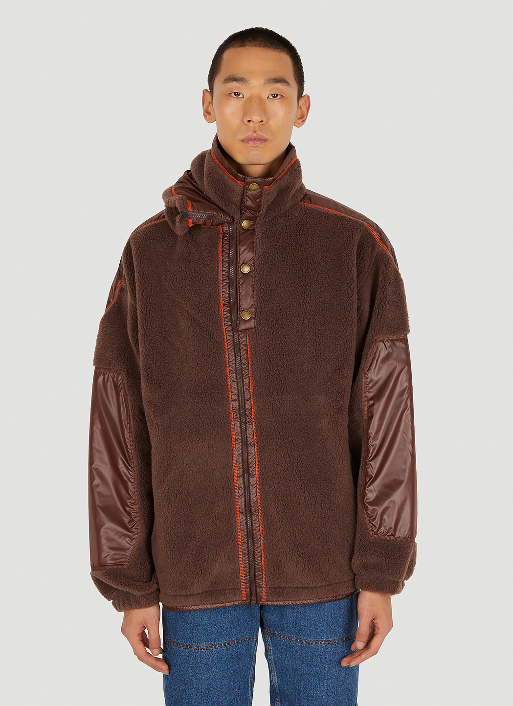 Double Collar Fleece Jacket