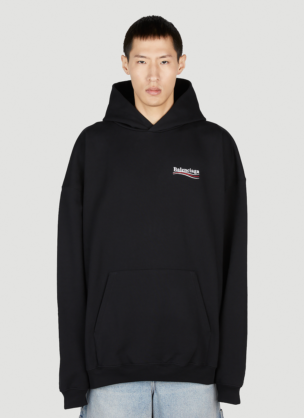Large Fit Hooded Sweatshirt