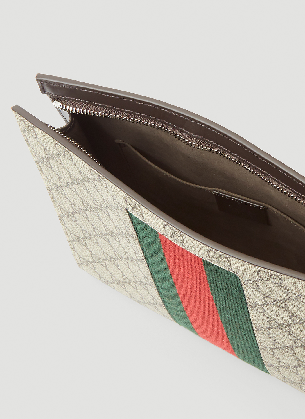 gucci supreme web pouch