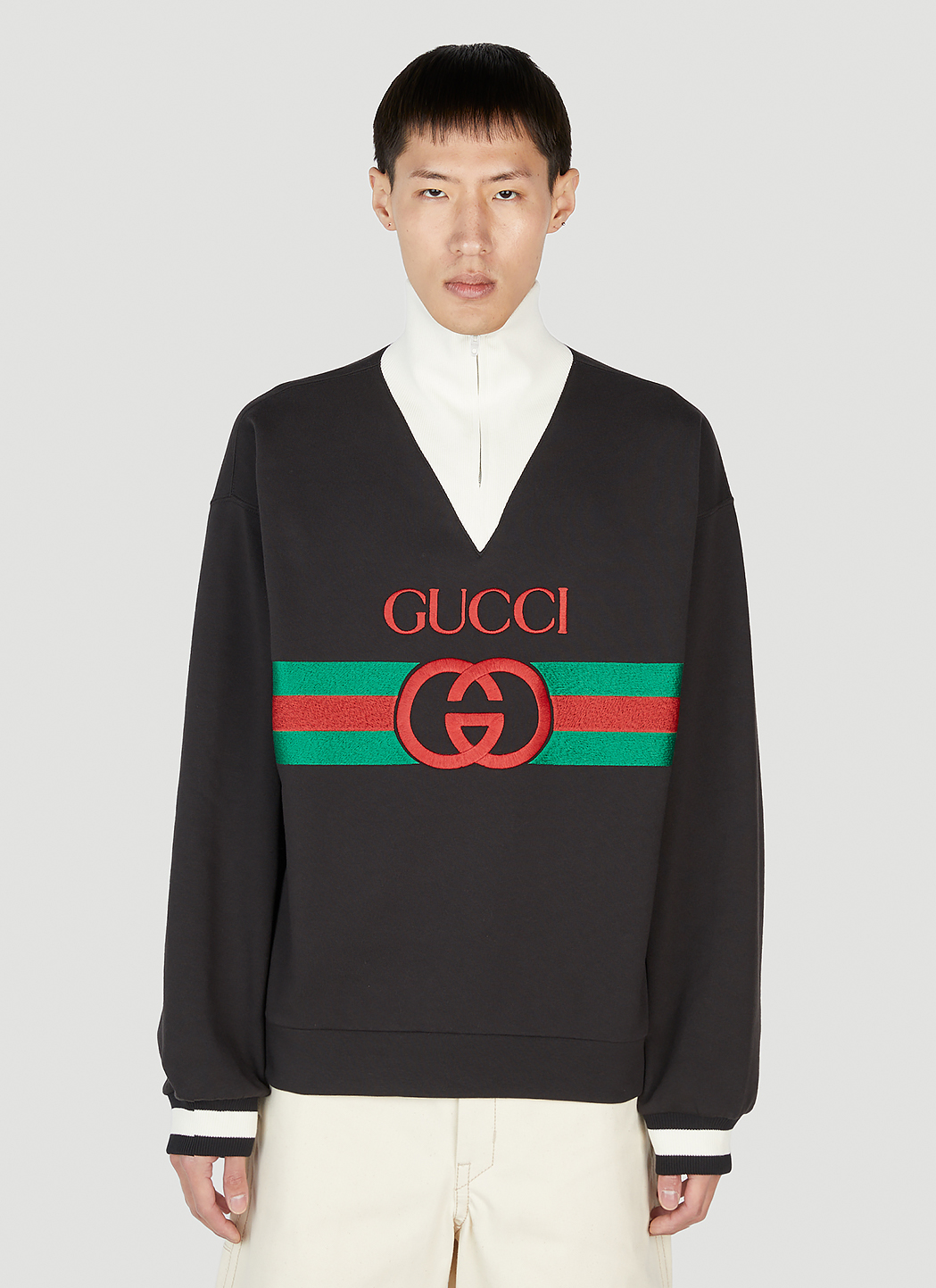 Web Embroidery Sweatshirt