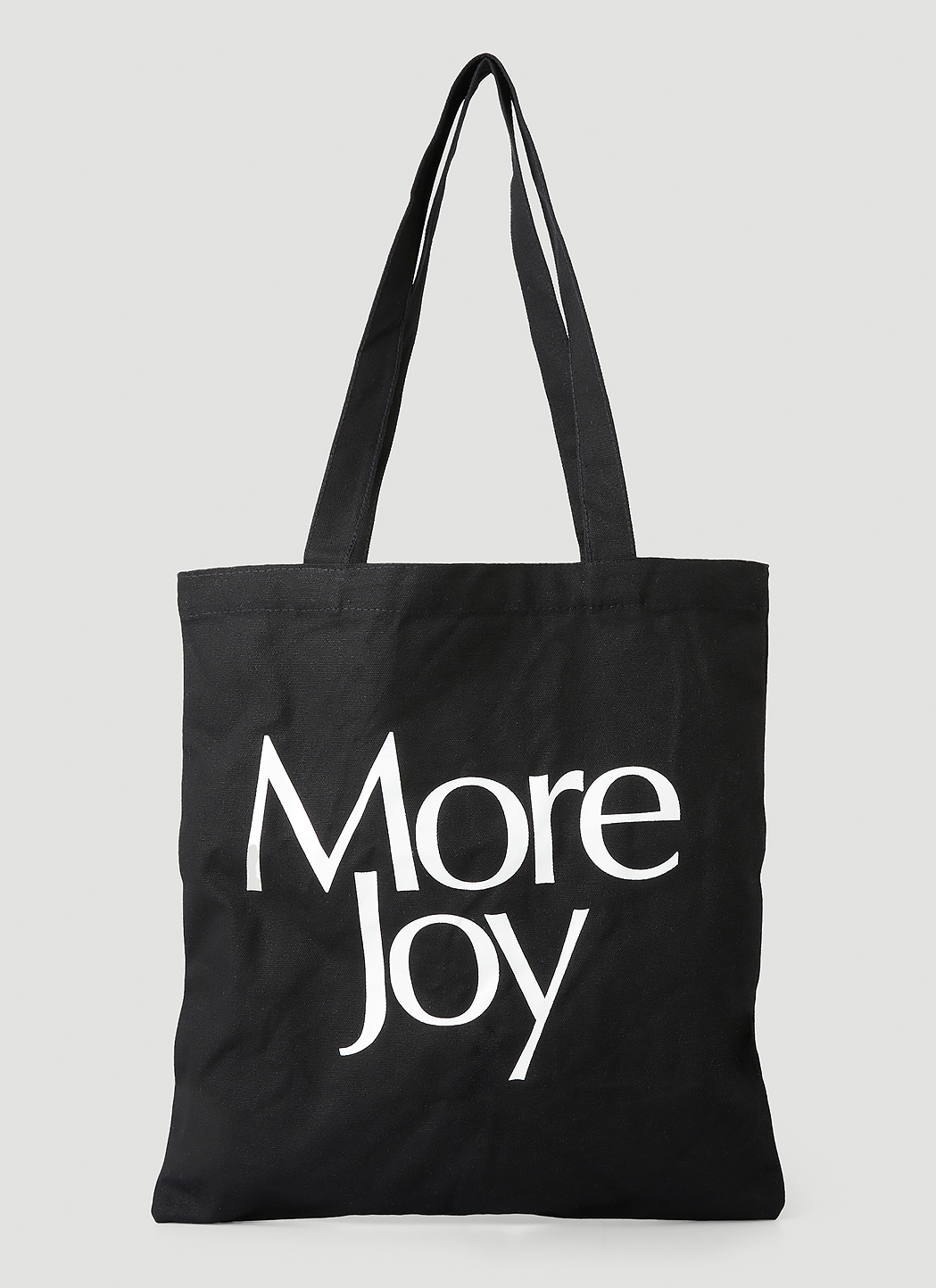 More Joy Logo Print Tote Bag in Black | LN-CC®