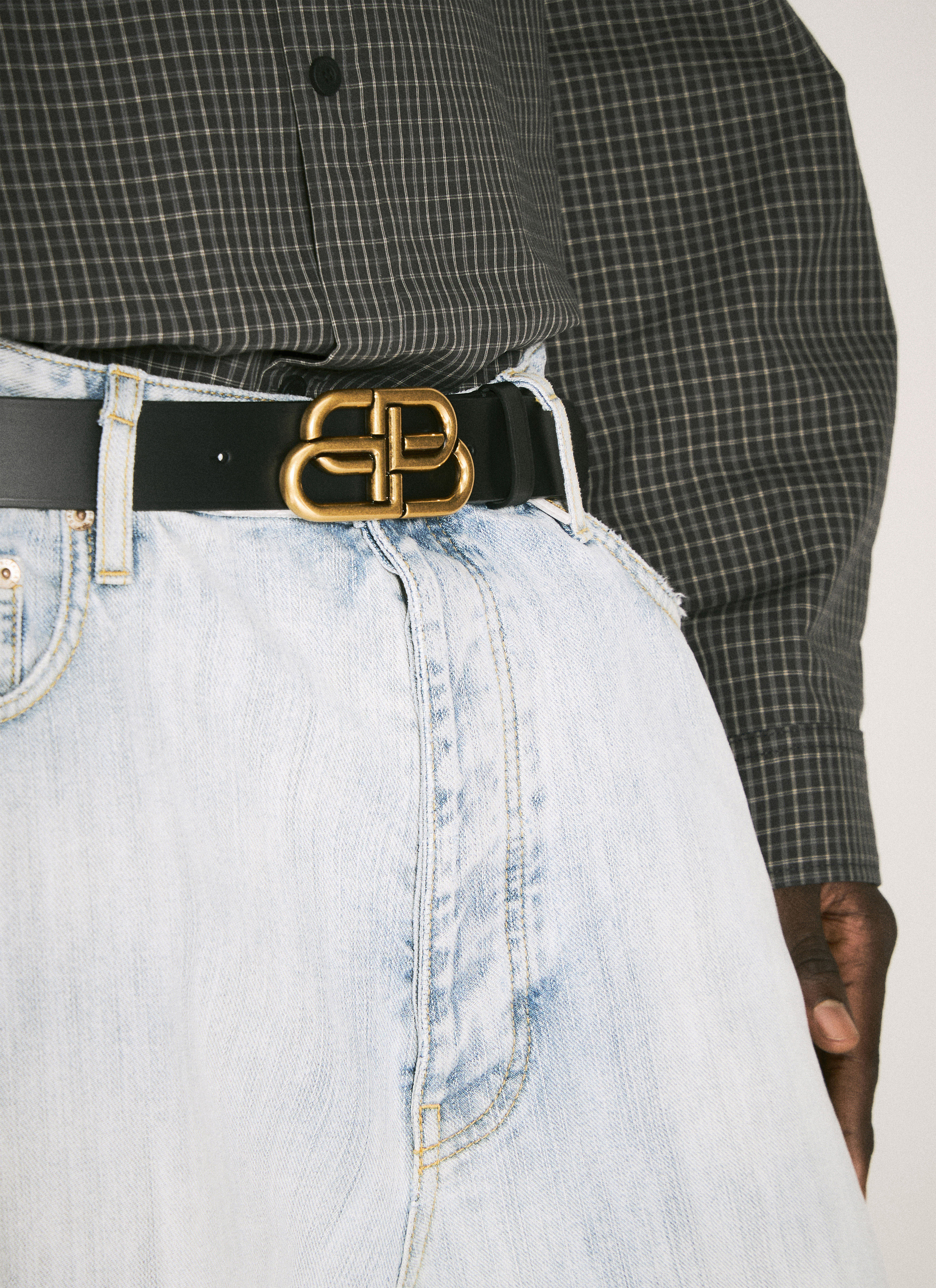 Logo Plaque Belt
