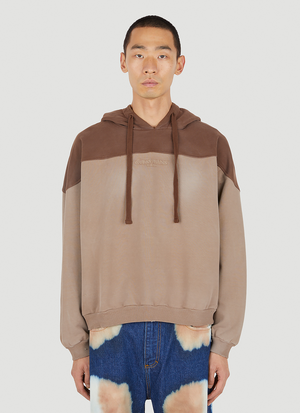 Two Tone Hooded Sweatshirt
