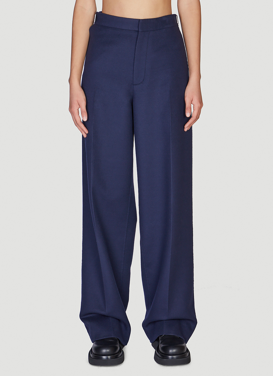 Flannel Wide Leg Pants