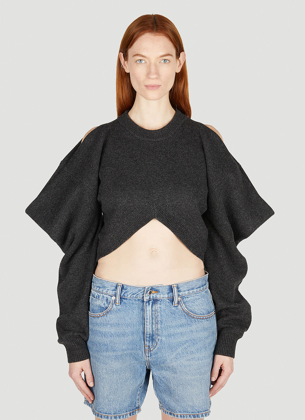 Inverted Cropped Sweater