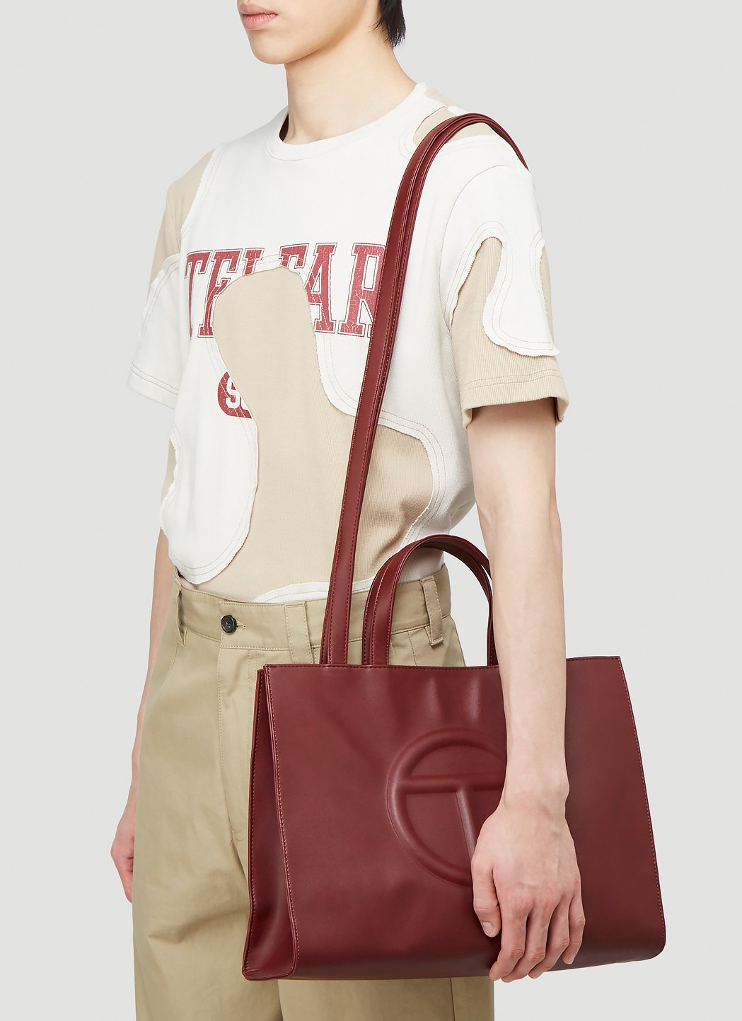 Telfar Medium Shopping Bag in Red LNCC