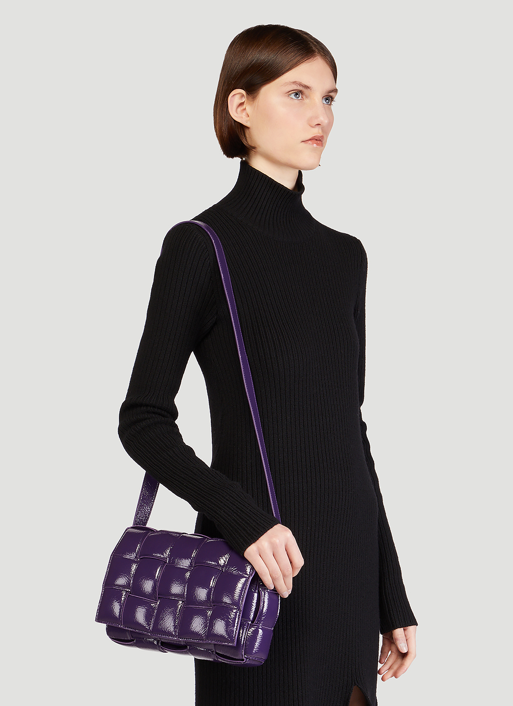 Bottega Veneta Women's Padded Cassette Shoulder Bag in Purple | LN-CC