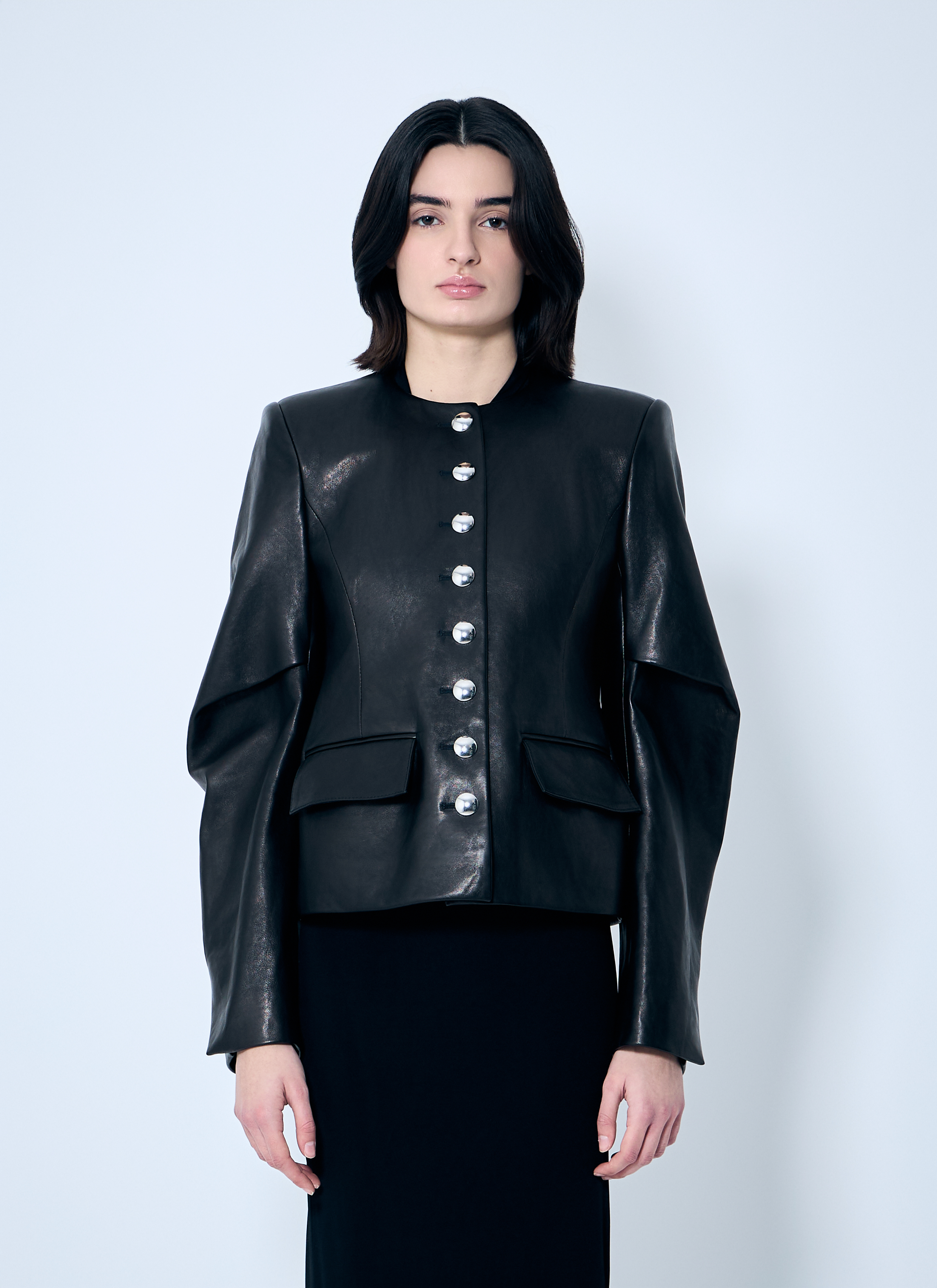 レザージャケット・コート KHAITE SS25 'Darlman' jacket (6167729 200) Darlman leather jacket in black - Khaite | Mytheresa