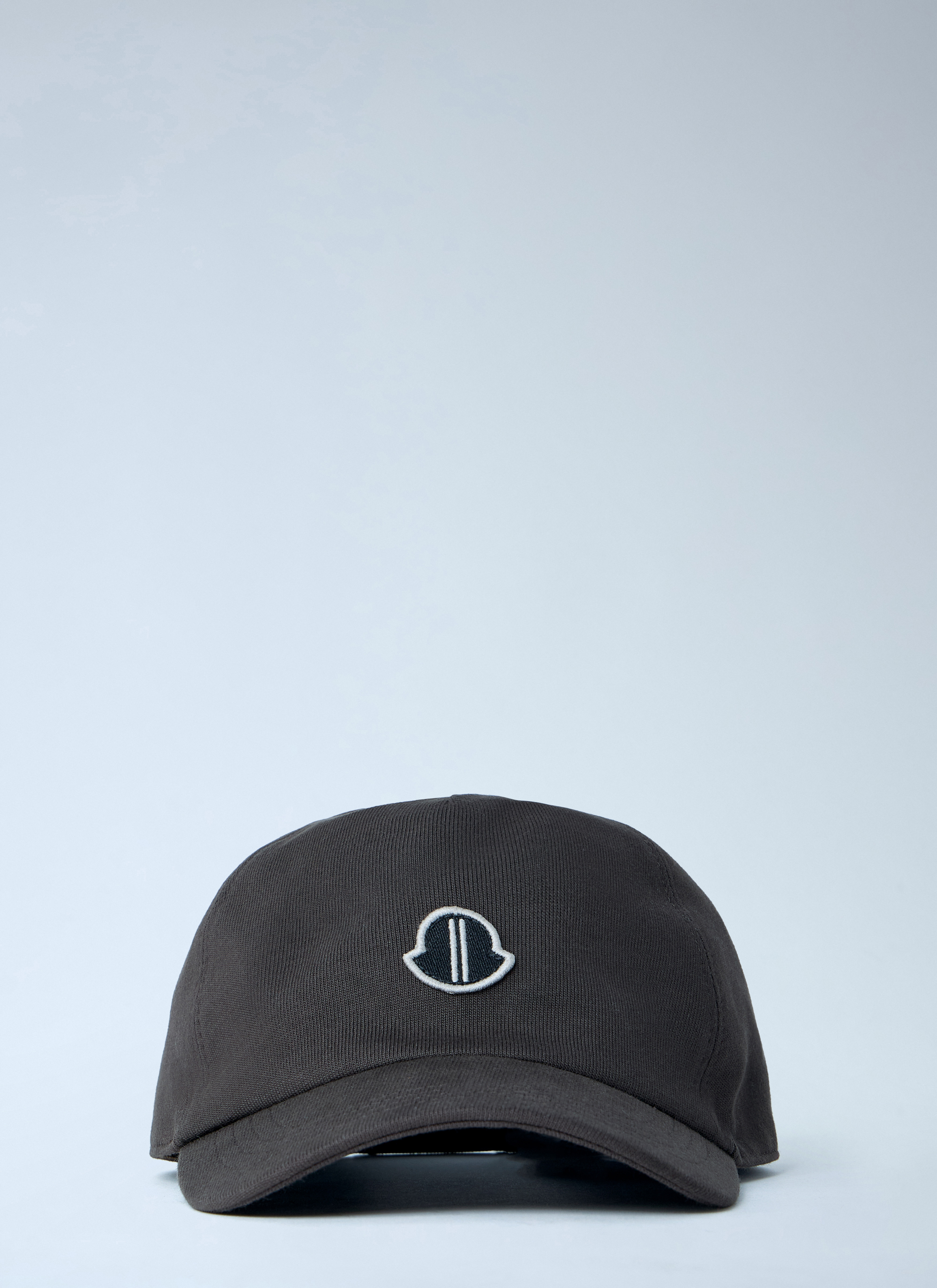 Moncler + Rick Owens Unisex Dark Grey Embroidered Logo Baseball Cap - Hats One Size