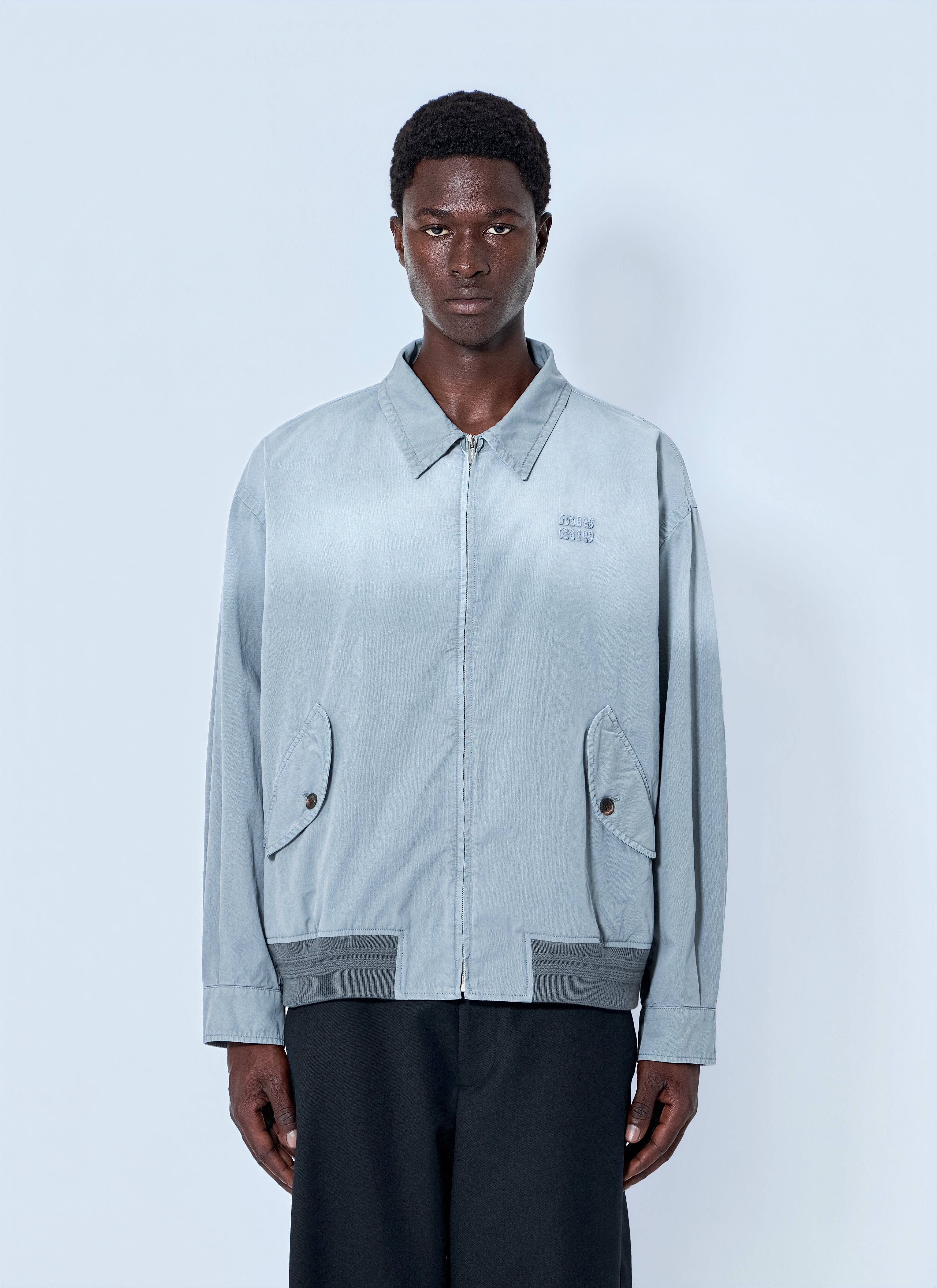 Miu Miu Miu Miu Old Twill Blouson Jacket